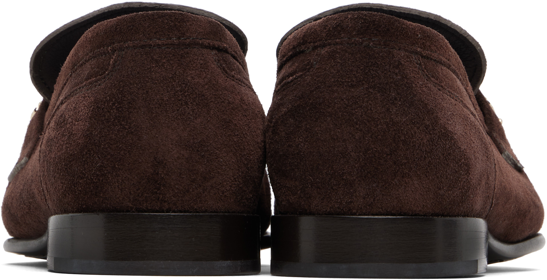 Jimmy Choo: Brown Ellis Loafers | SSENSE