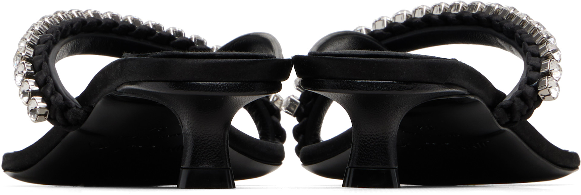 Jimmy Choo: Black Dila 35 Heeled Sandals | SSENSE Jimmy Choo: Black Dila 35 Heeled Sandals | SSENSE