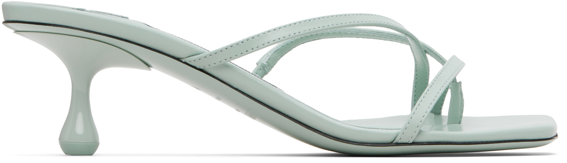 Jimmy Choo: Blue Etana 50 Heeled Sandals | SSENSE