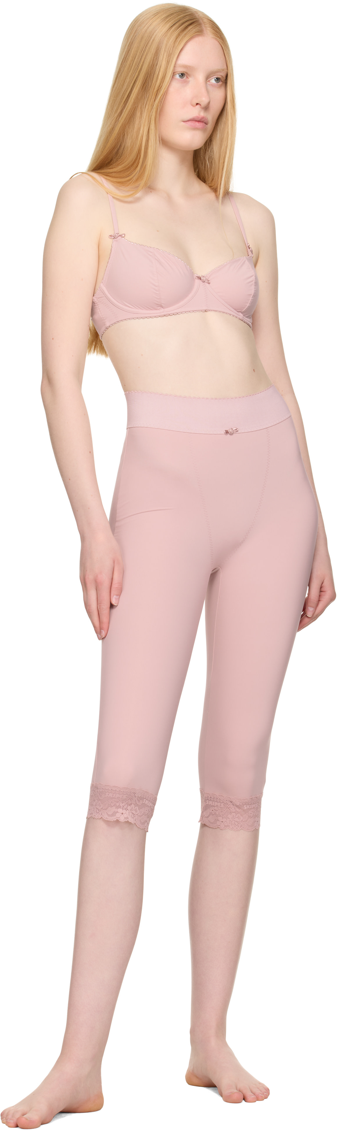 SKIMS: ピンク Vintage Shapewear カプリ レギンス | SSENSE 日本