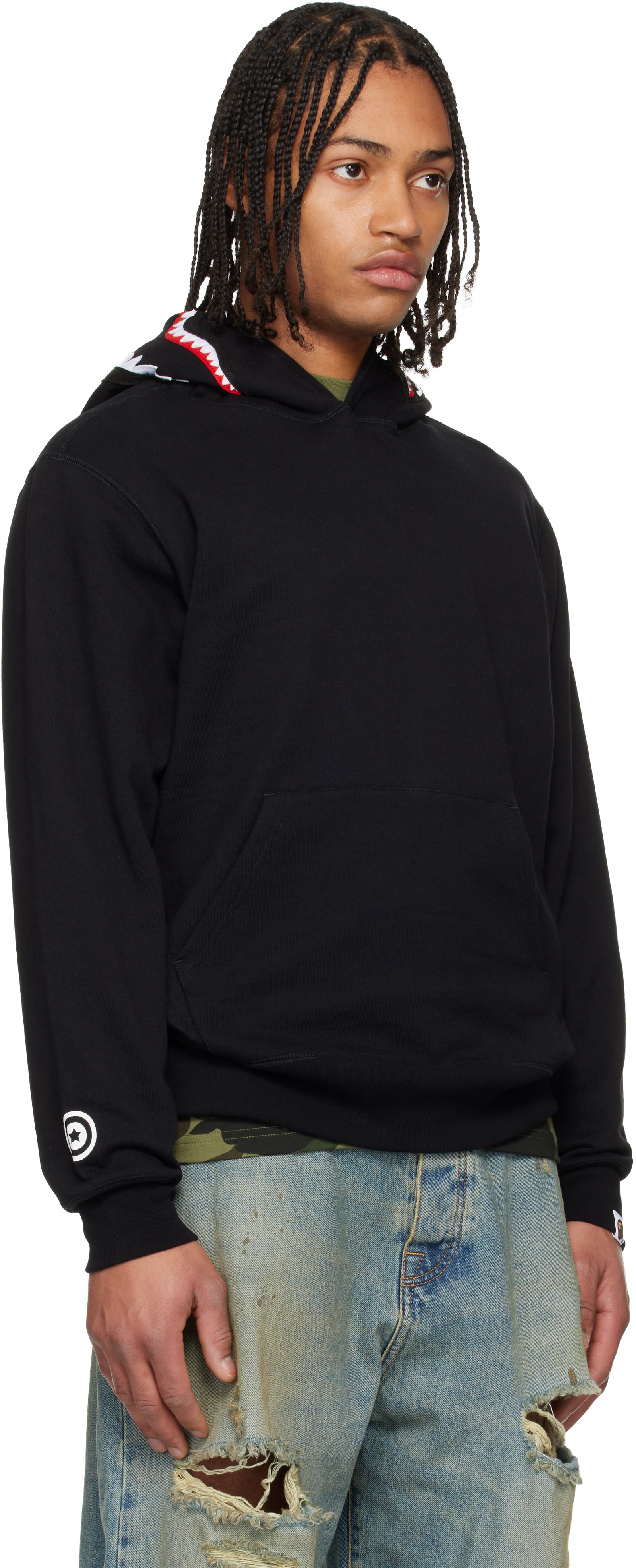 BAPE - 블랙 샤크 후디