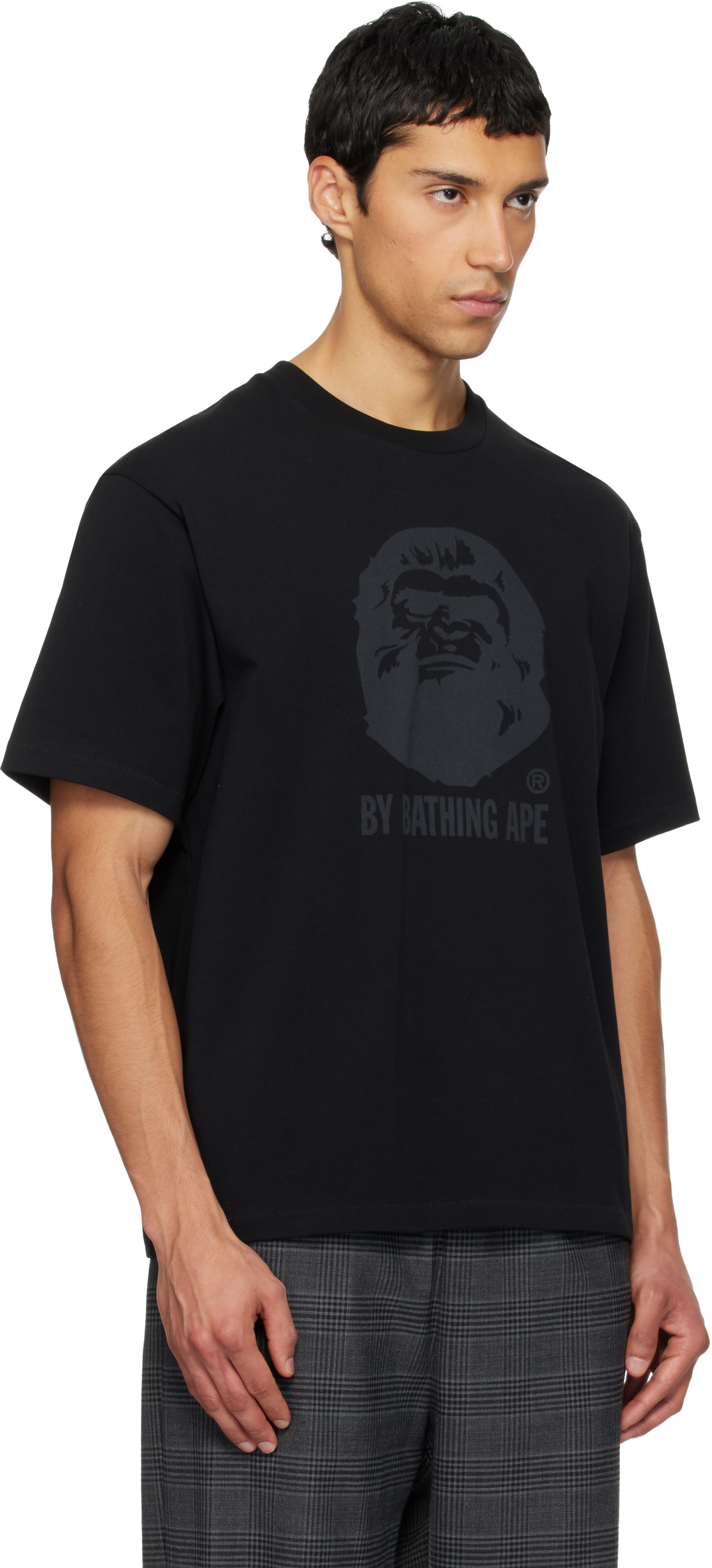 BAPE: Black 'By Bathing Ape' Relaxed Fit T-shirt | SSENSE Canada