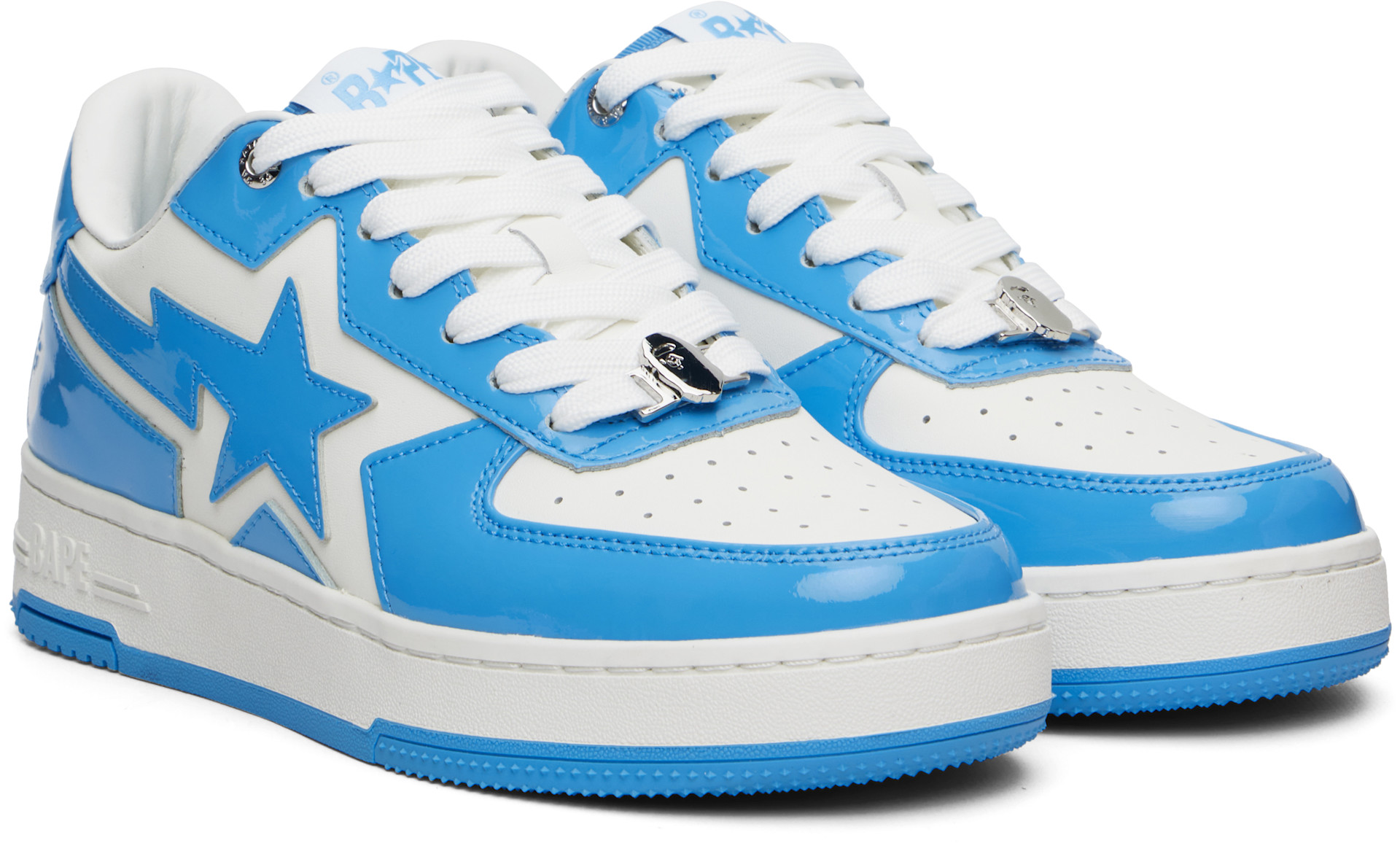 BAPE: Blue BAPE STA Icon #1 Sneakers | SSENSE Denmark