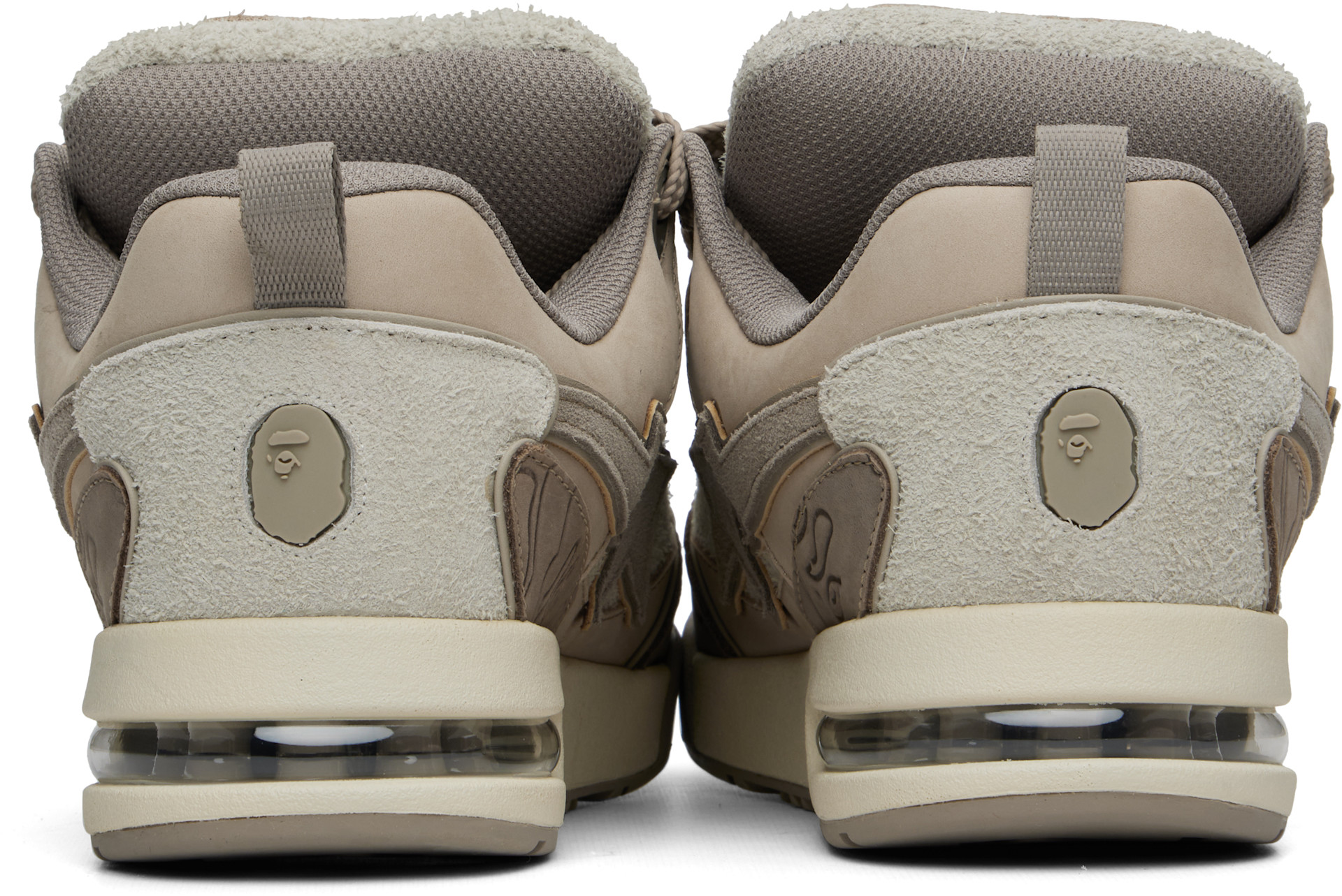 BAPE: Beige BAPE FLIP STA #1 Sneakers | SSENSE New Zealand