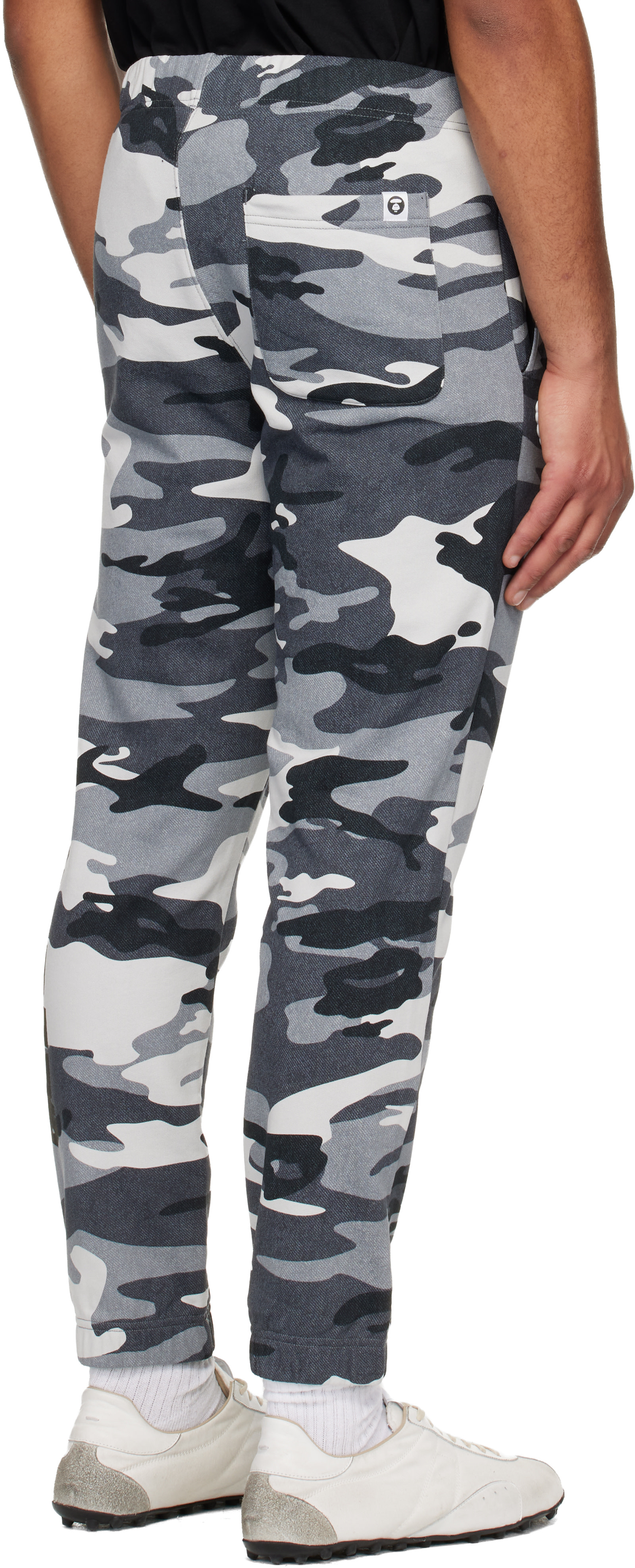 AAPE by A Bathing Ape - Gray Logo Patch Sweatpants