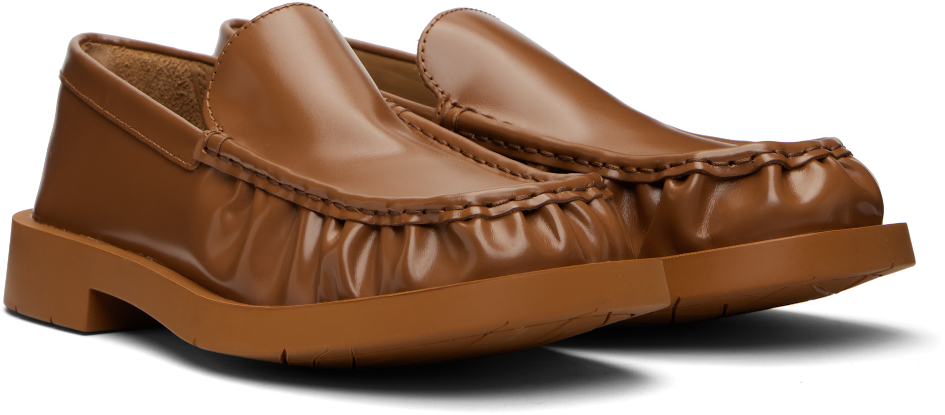 CAMPERLAB: Brown Mil 1978 Loafers | SSENSE