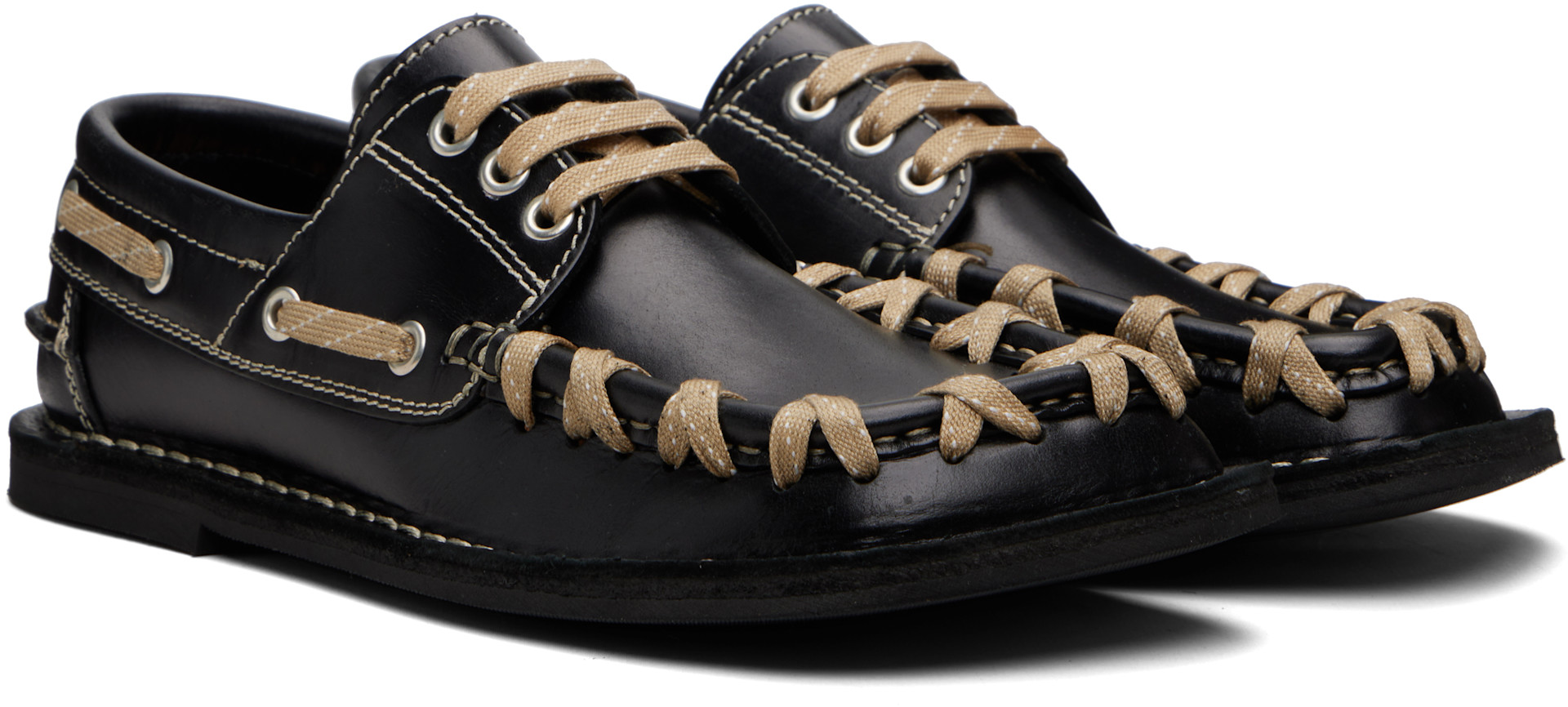 CAMPERLAB - Chaussures bateau Eki noires
