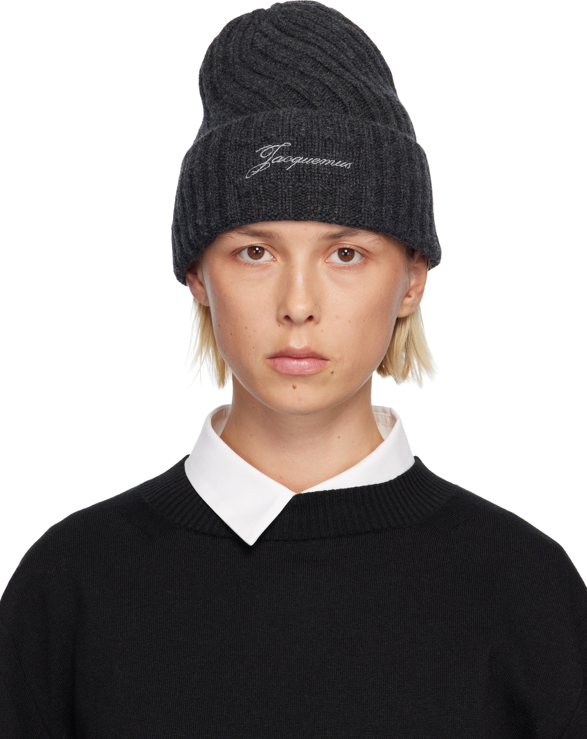 JACQUEMUS - Bonnet Tourni gris
