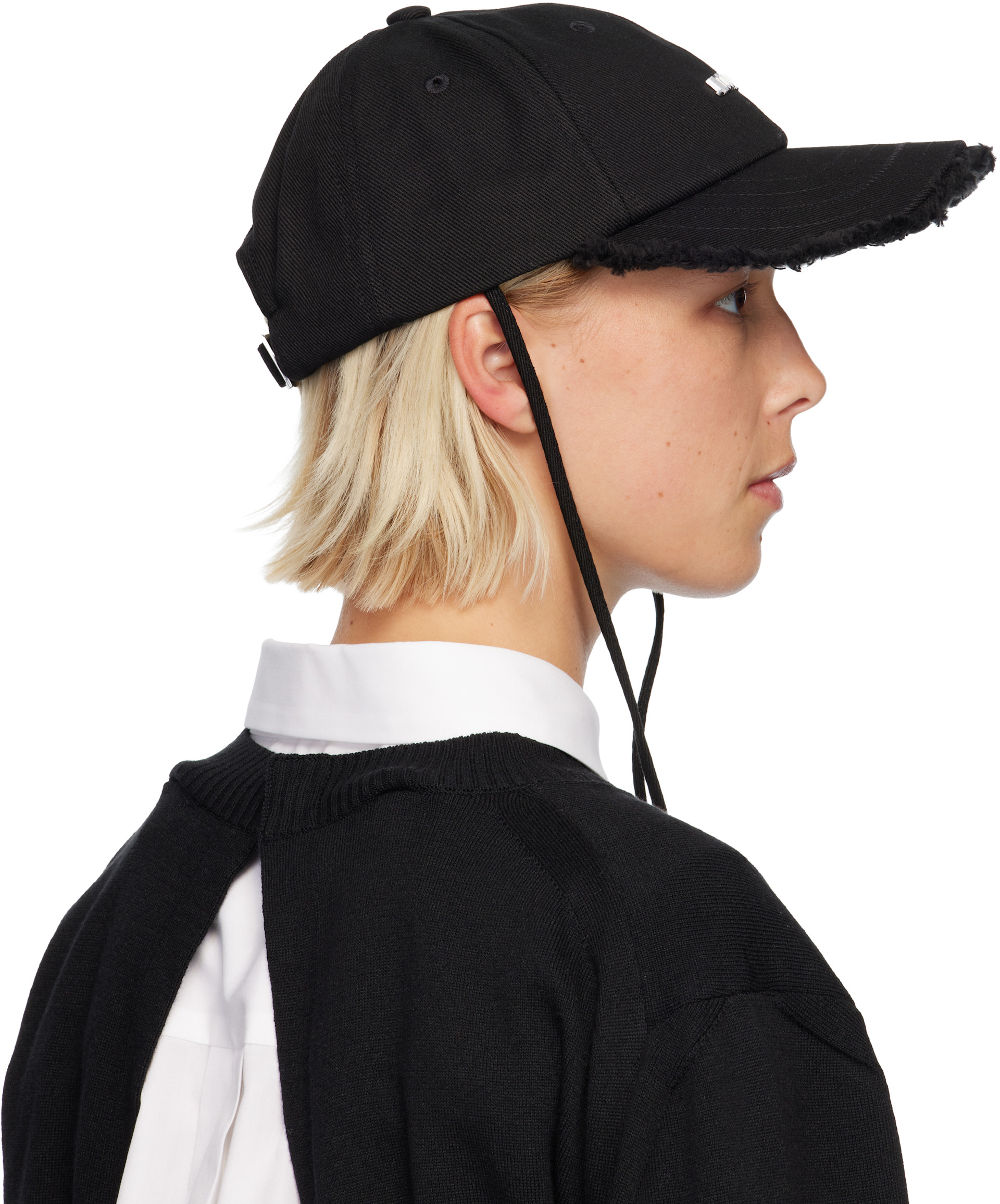 JACQUEMUS: ブラック Les Classiques 'The Artichaut' キャップ