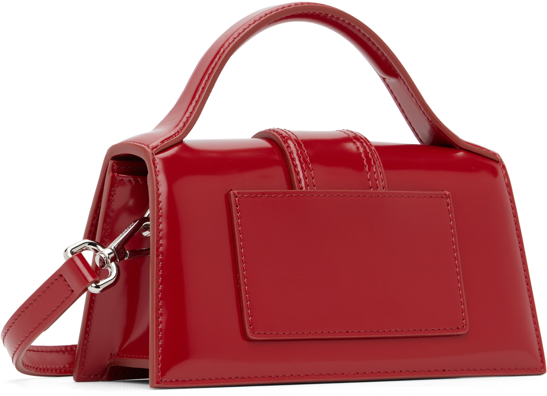 JACQUEMUS: Red Les Classiques 'The Bambino' Bag | SSENSE