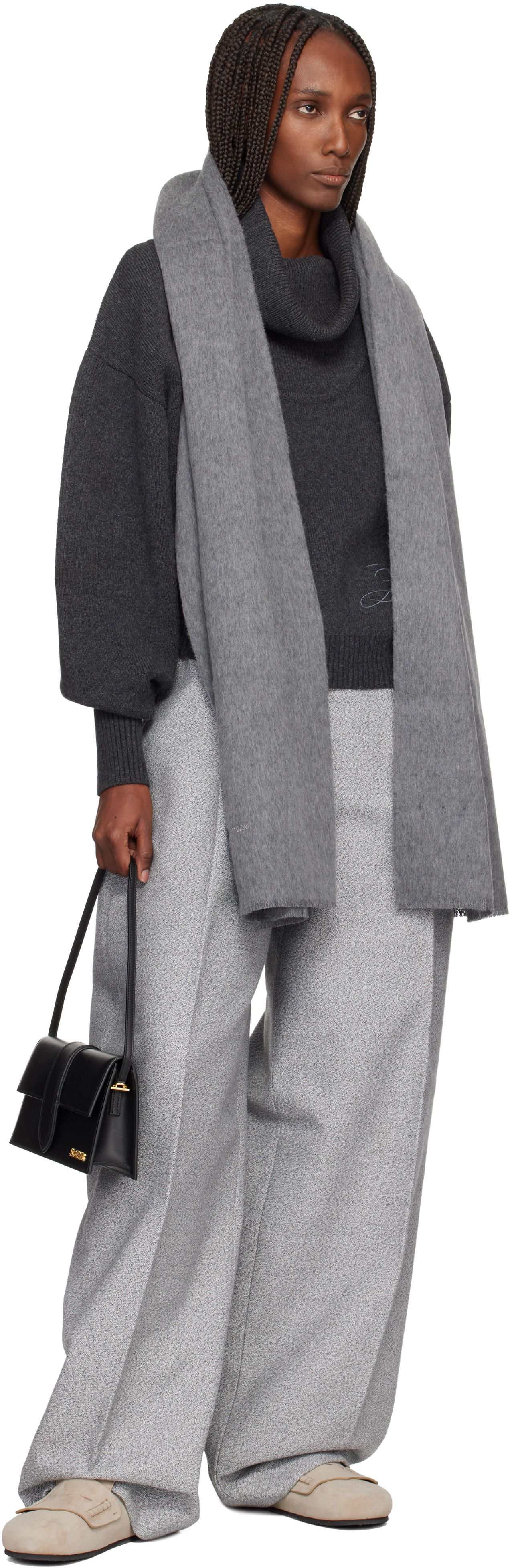JACQUEMUS: Black Les Classiques 'The long Bambino' Bag | SSENSE Canada