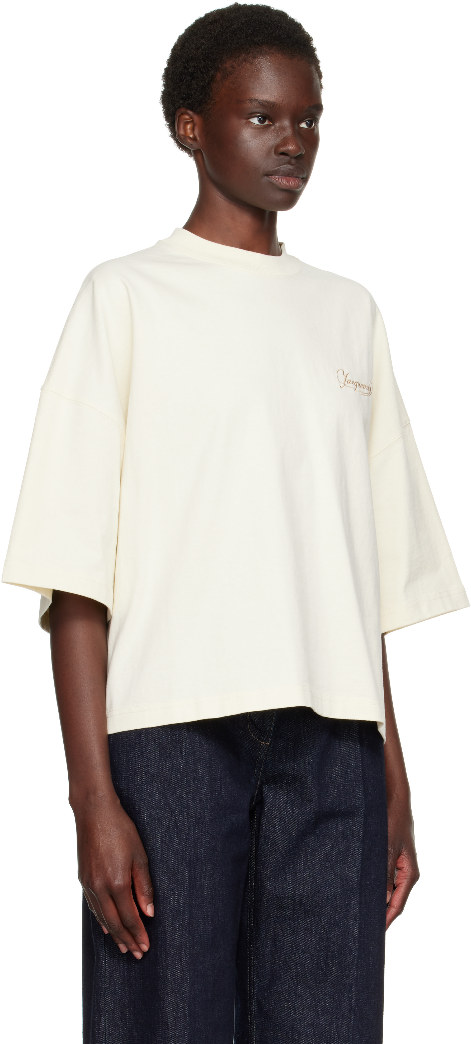 JACQUEMUS - T-shirt Corto beige