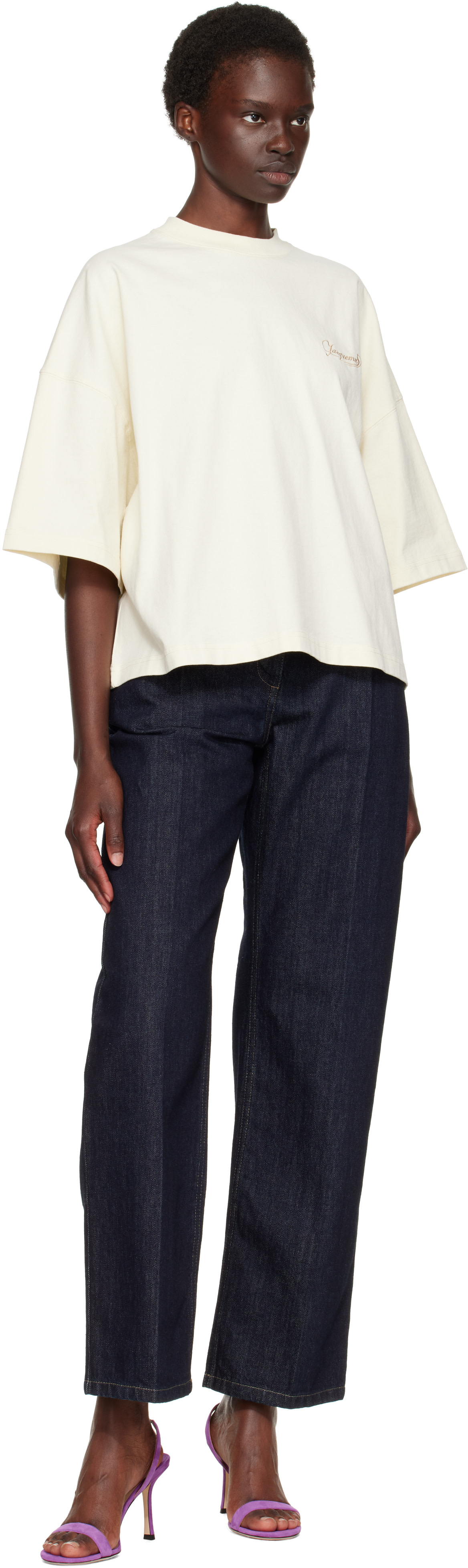 JACQUEMUS - T-shirt Corto beige