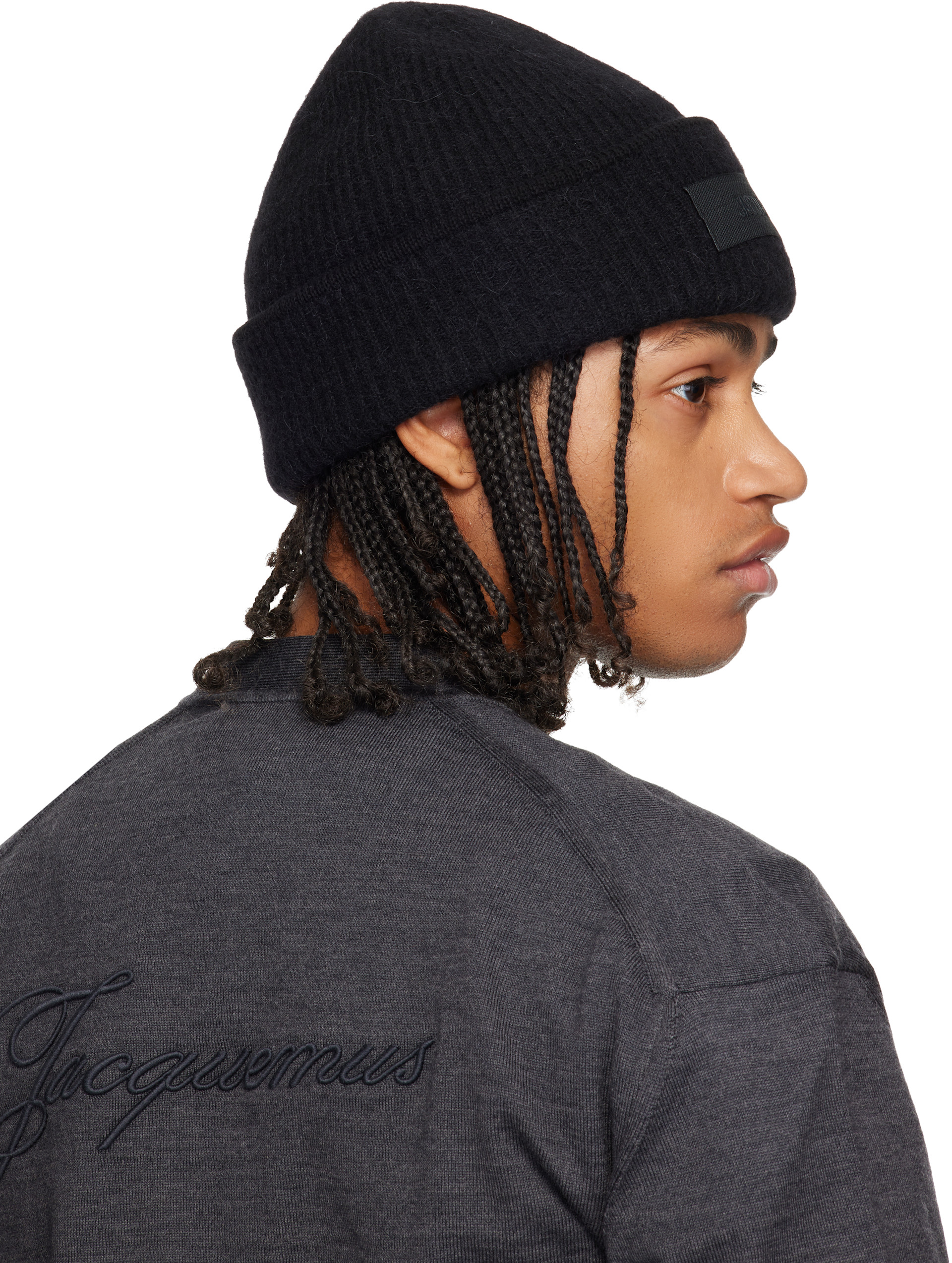 【期間限定値下げ】Jacquemus Gros Grain ビーニー Jacquemus - BLACK GROS GRAIN BEANIE – LE LABO STORE