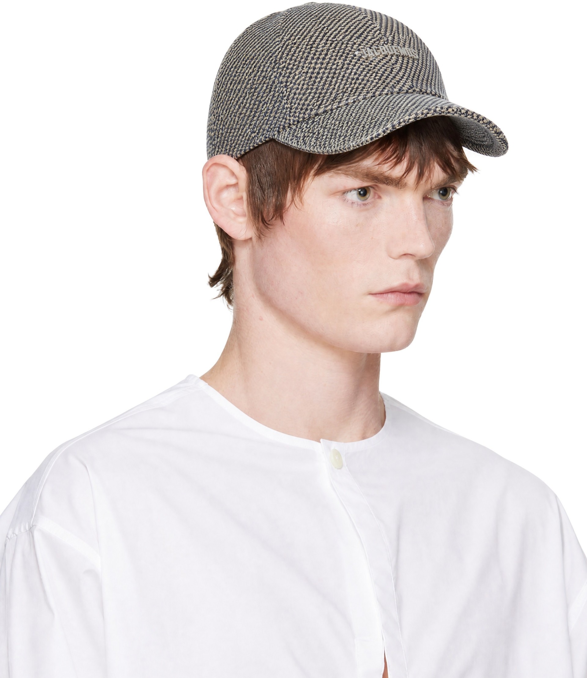 JACQUEMUS - 베이지 & 네이비 더 가조 베이스볼 볼캡