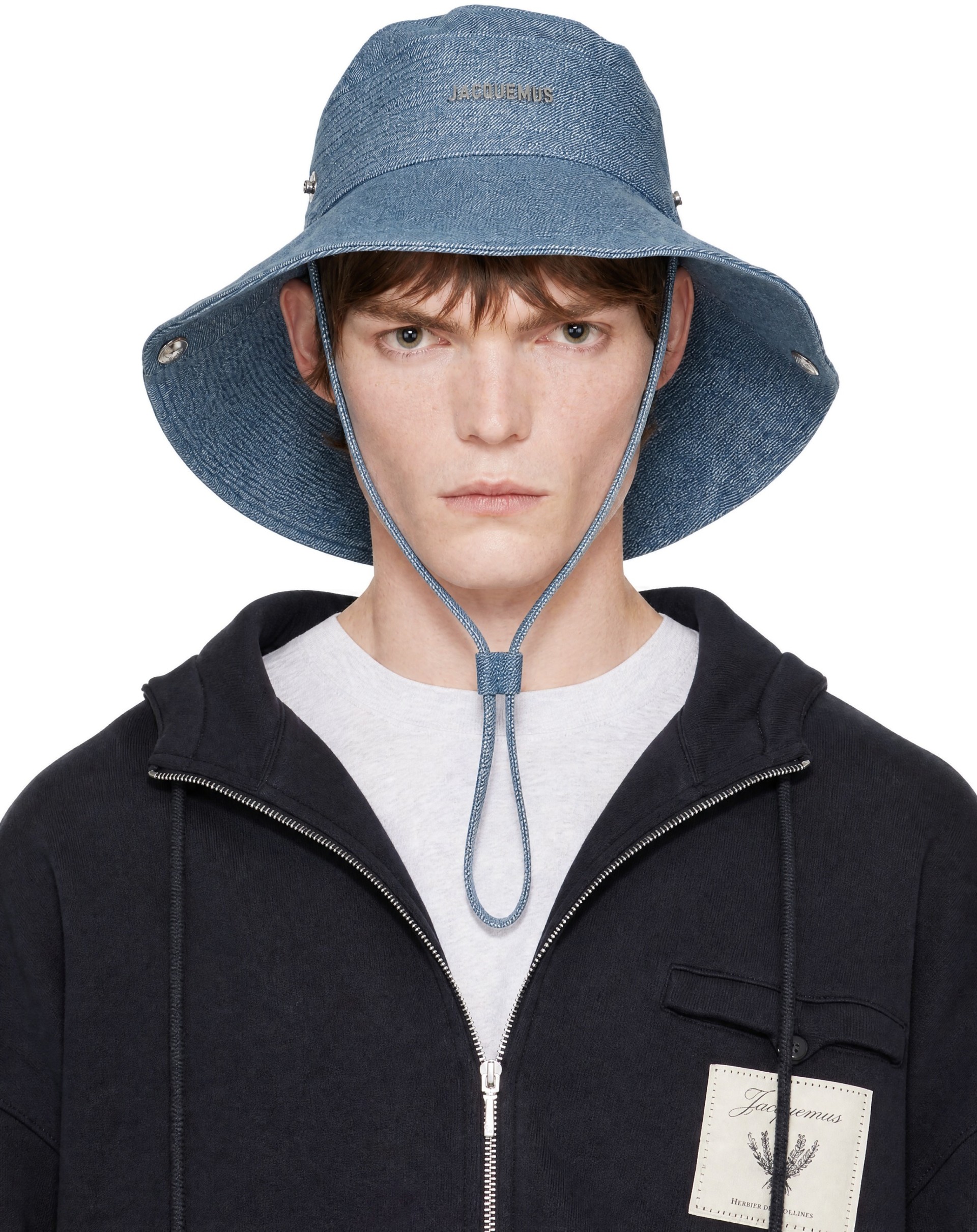 JACQUEMUS: ブルー 'The de-Nîmes denim' バケットハット | SSENSE 日本