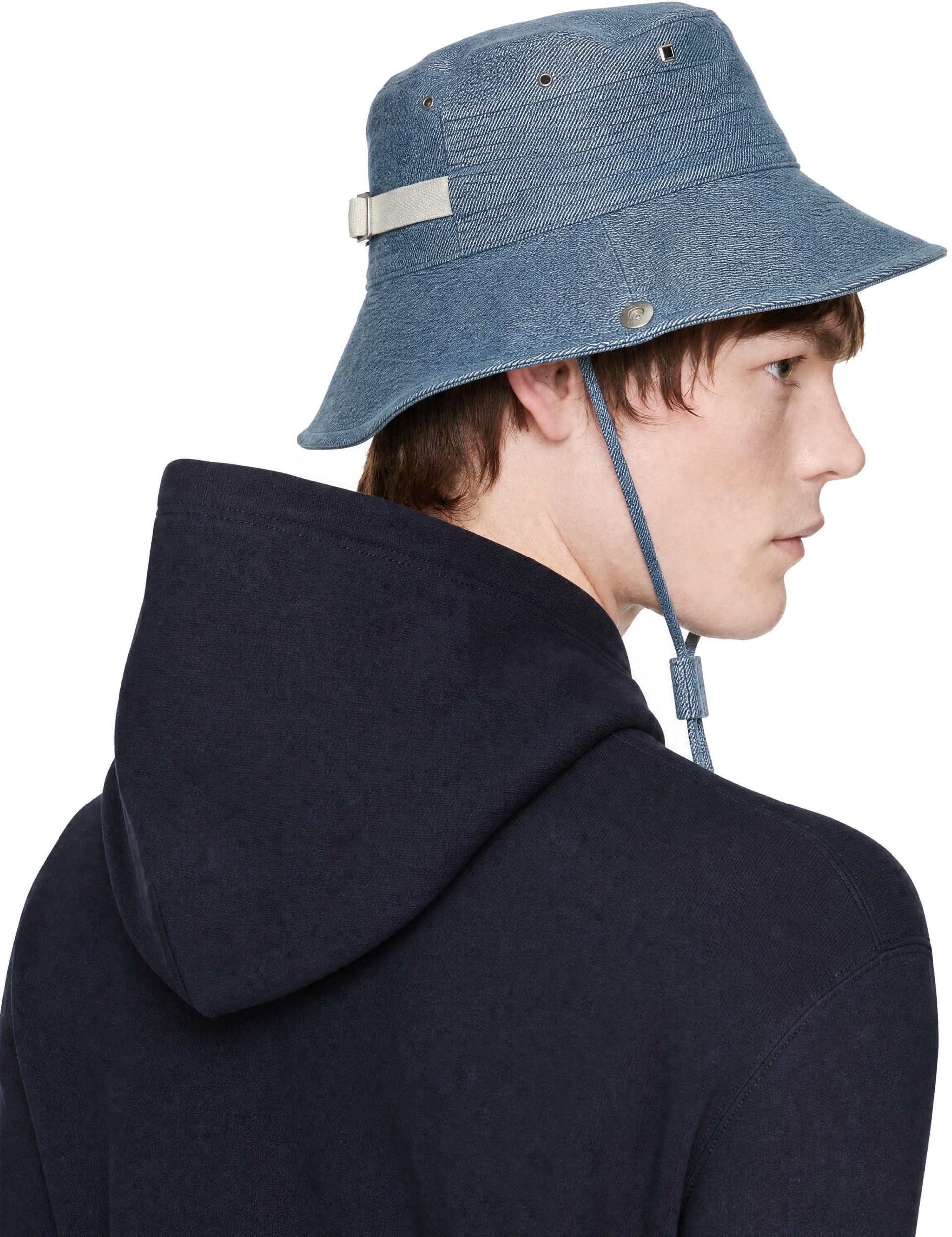 JACQUEMUS: ブルー 'The de-Nîmes denim' バケットハット | SSENSE 日本