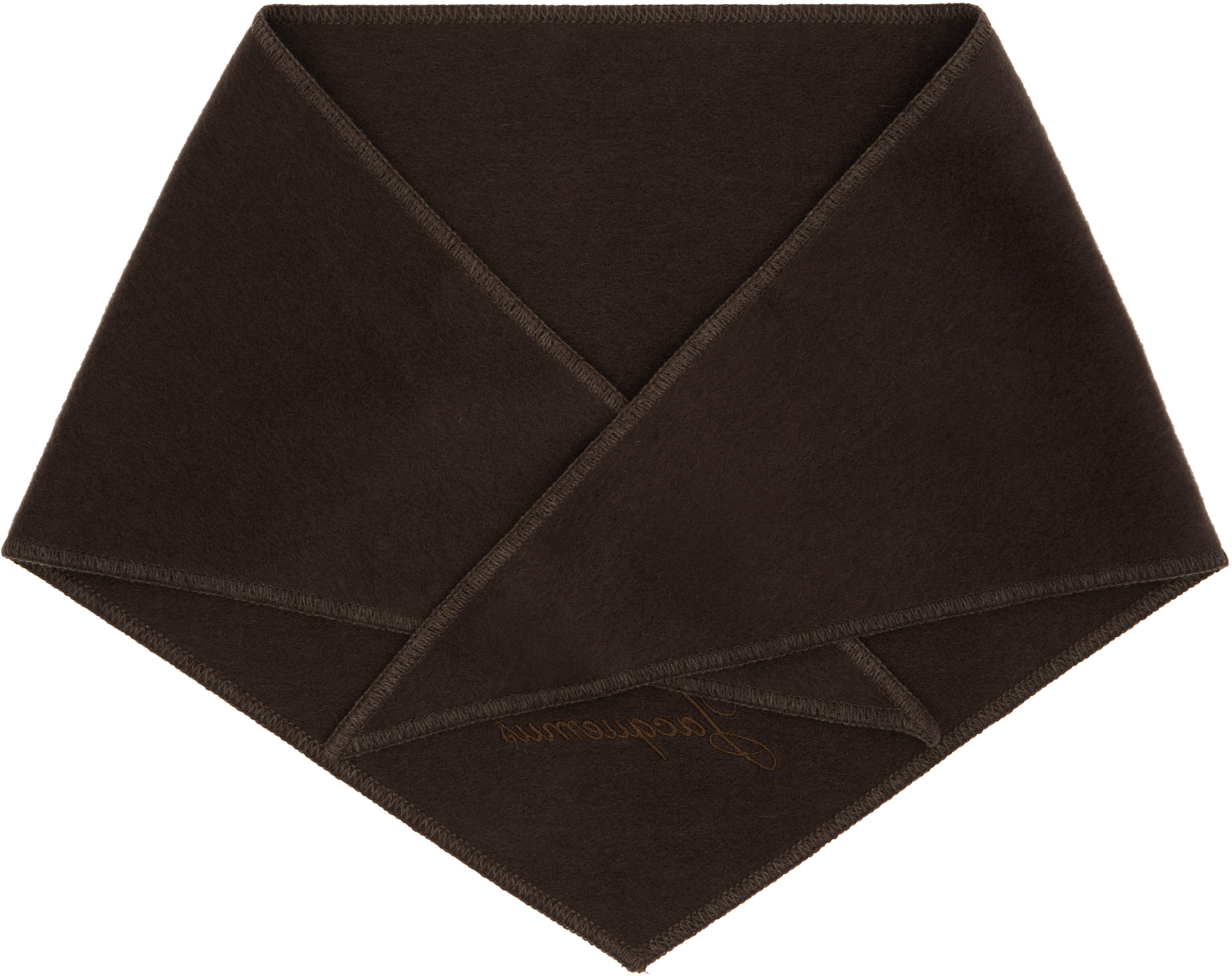 JACQUEMUS: Brown 'The Cachemiro' Bandana Scarf | SSENSE