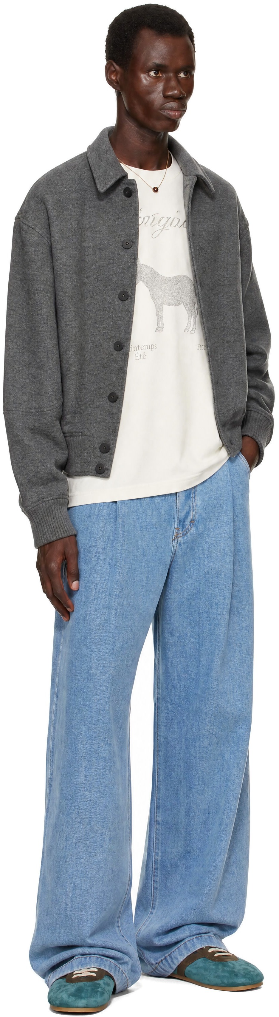 JACQUEMUS - Gray 'The Feltro Bomber' Jacket
