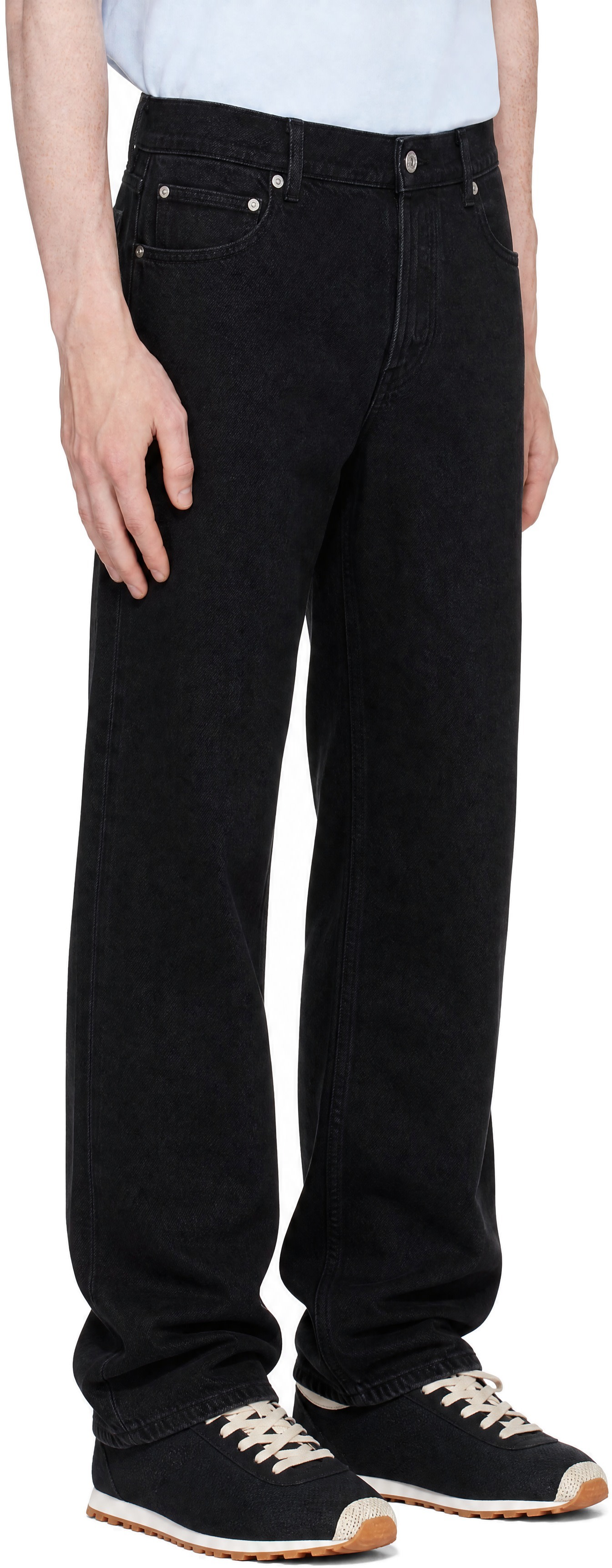 JACQUEMUS - Jean ample de-Nîmes noir en denim