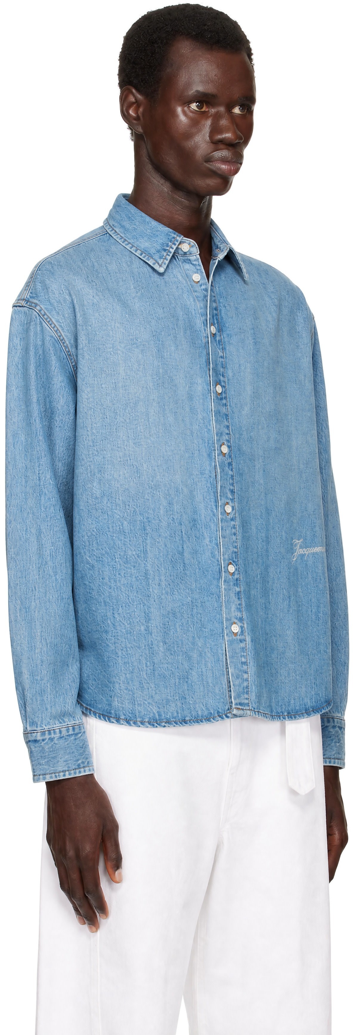 JACQUEMUS - Blue 'The Simon Denim' Shirt