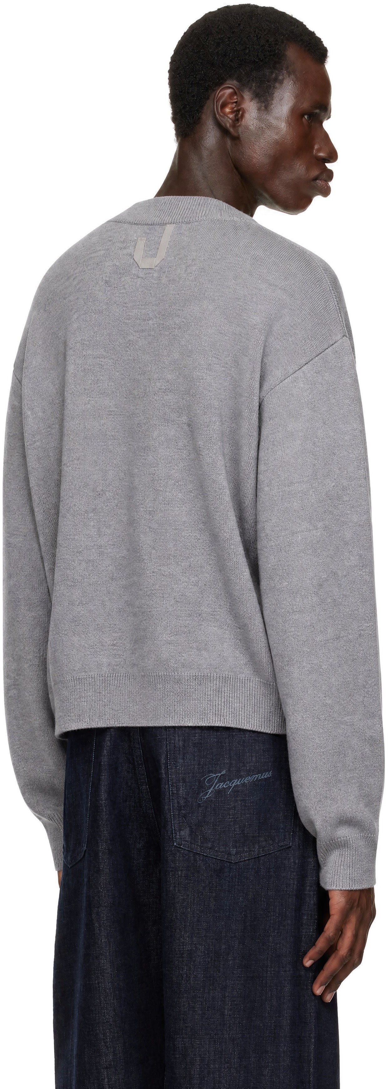 JACQUEMUS - Cardigan gris à boutons