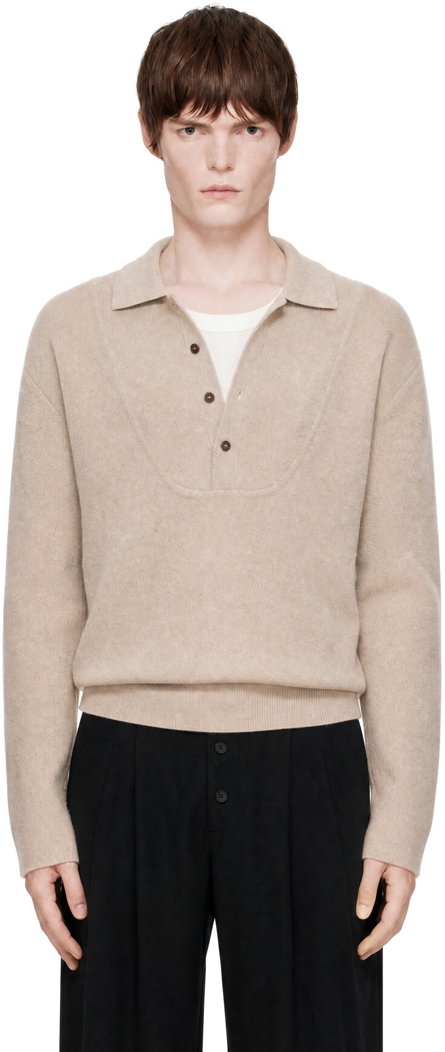 JACQUEMUS - Beige 'The Pallone' Polo