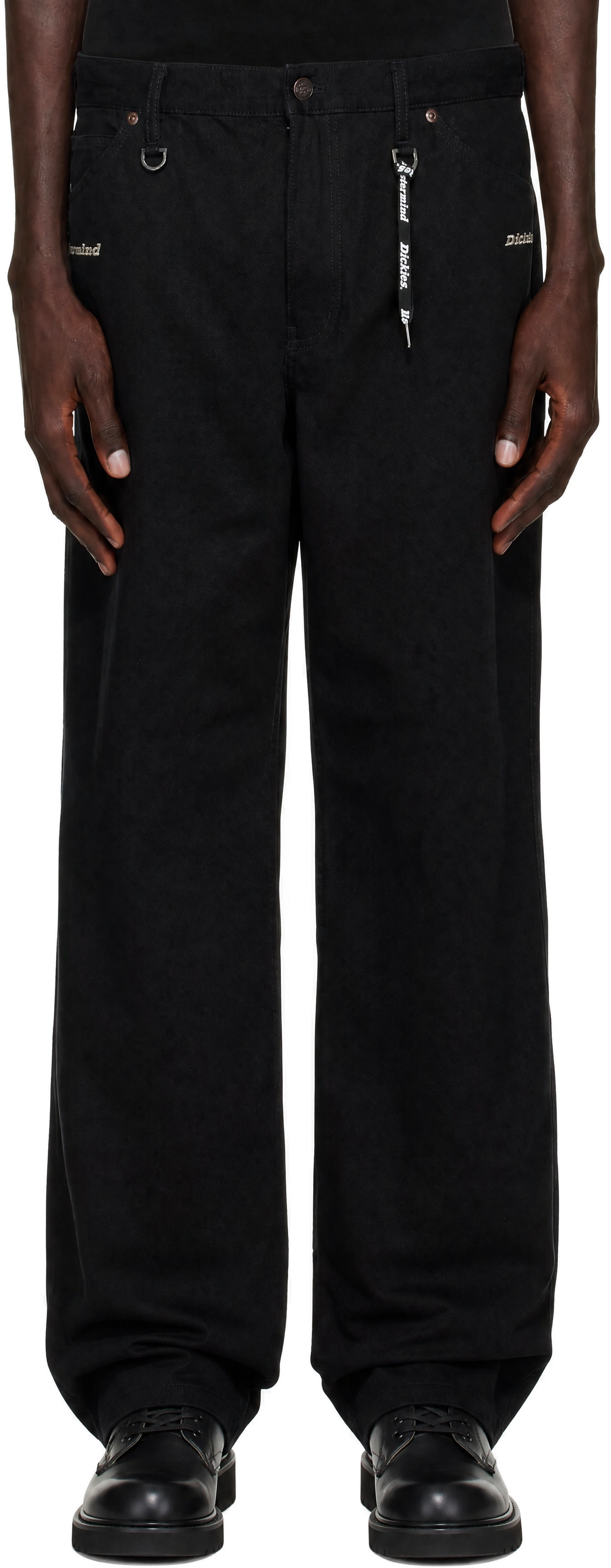mastermind JAPAN - 블랙 Dickies 덕 카펜터 데님 진