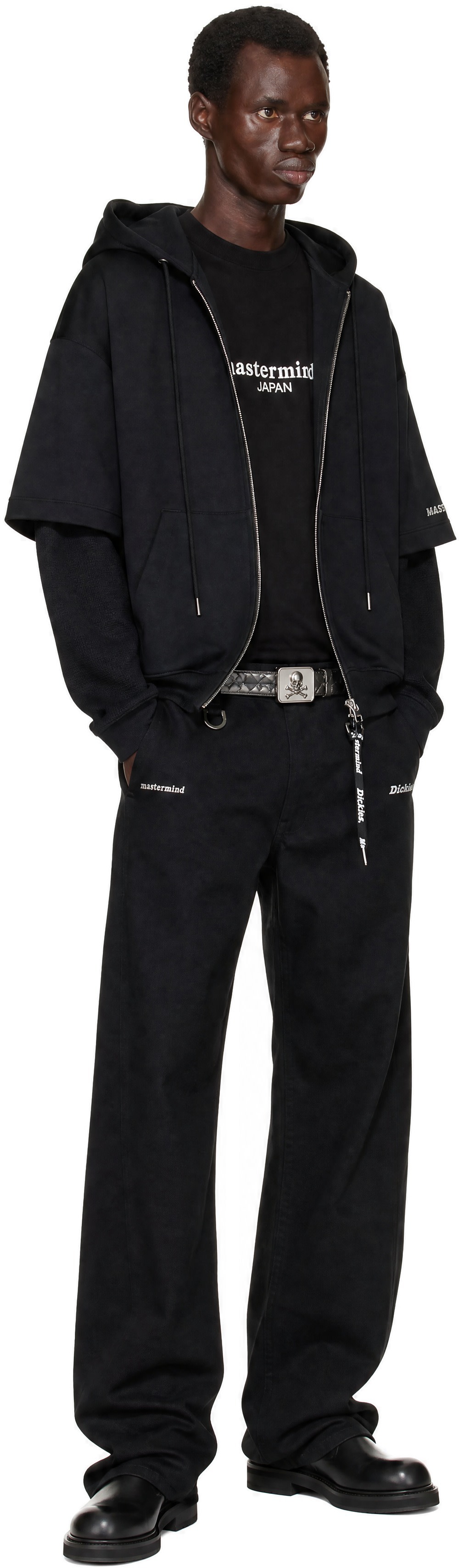 mastermind JAPAN - 블랙 Dickies 덕 카펜터 데님 진