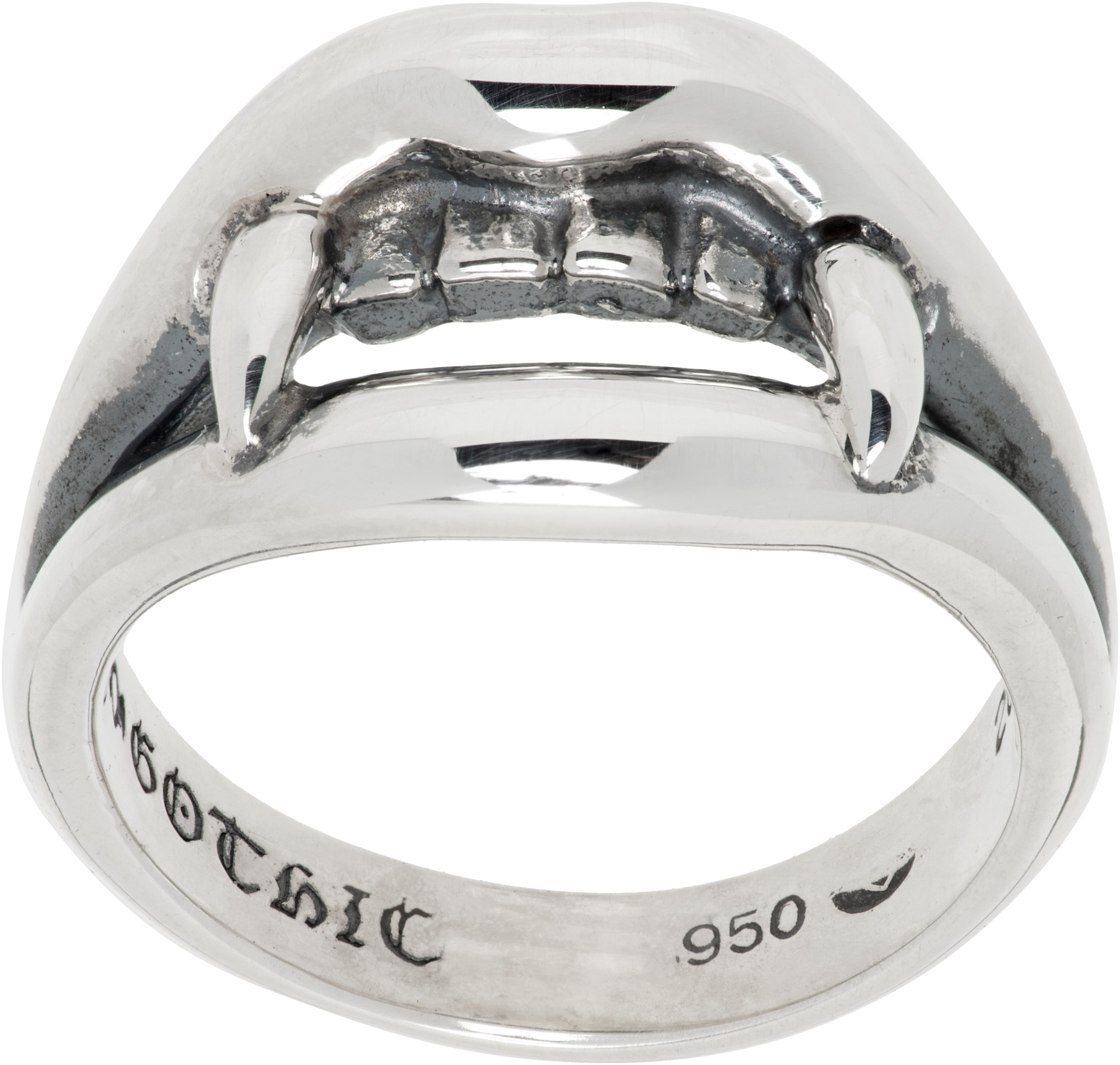 YOHJI YAMAMOTO: Vampire Fang Pinkie Ring | SSENSE Denmark