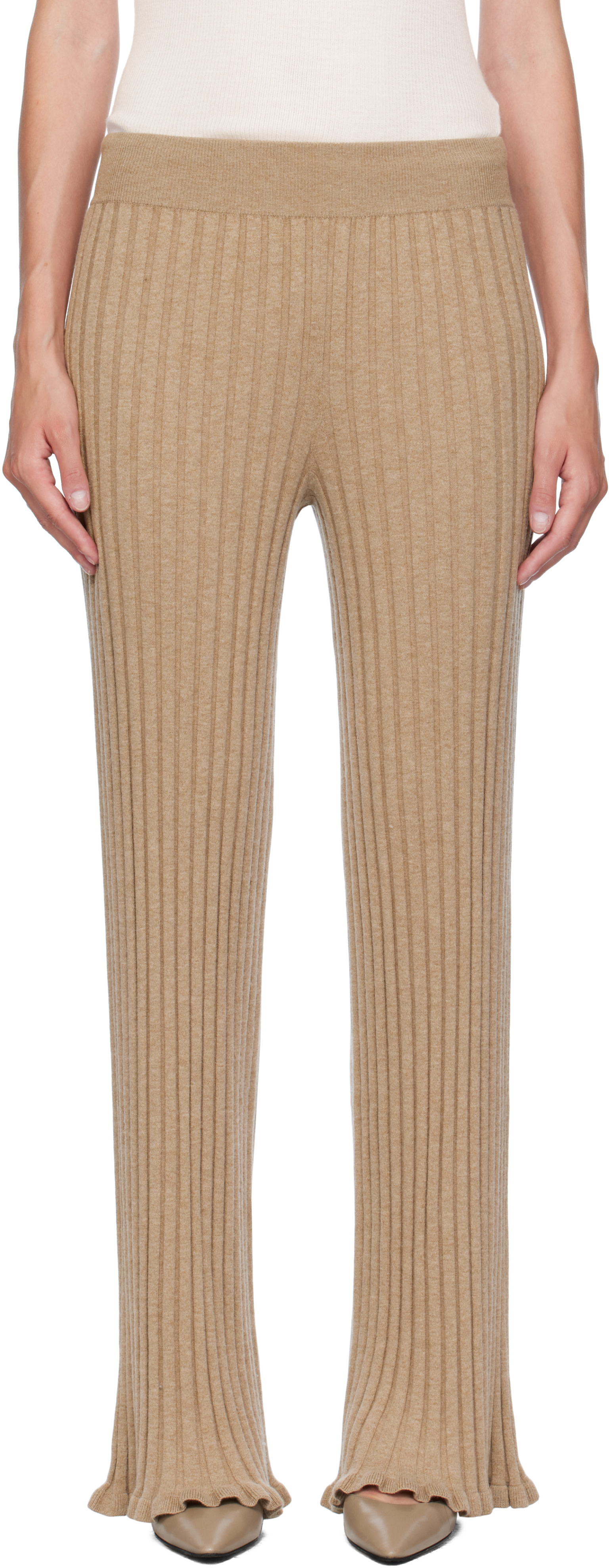 LISA YANG - Pantalon Eveline beige