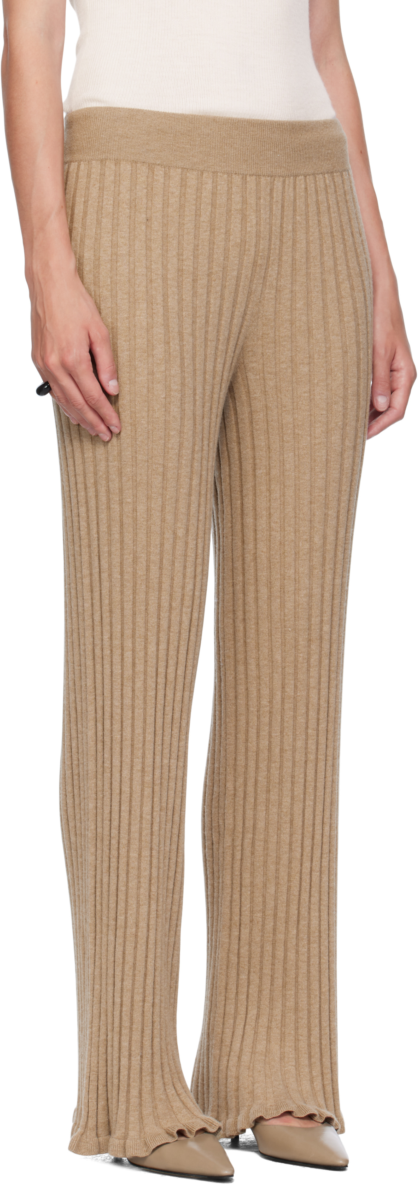 LISA YANG - Pantalon Eveline beige