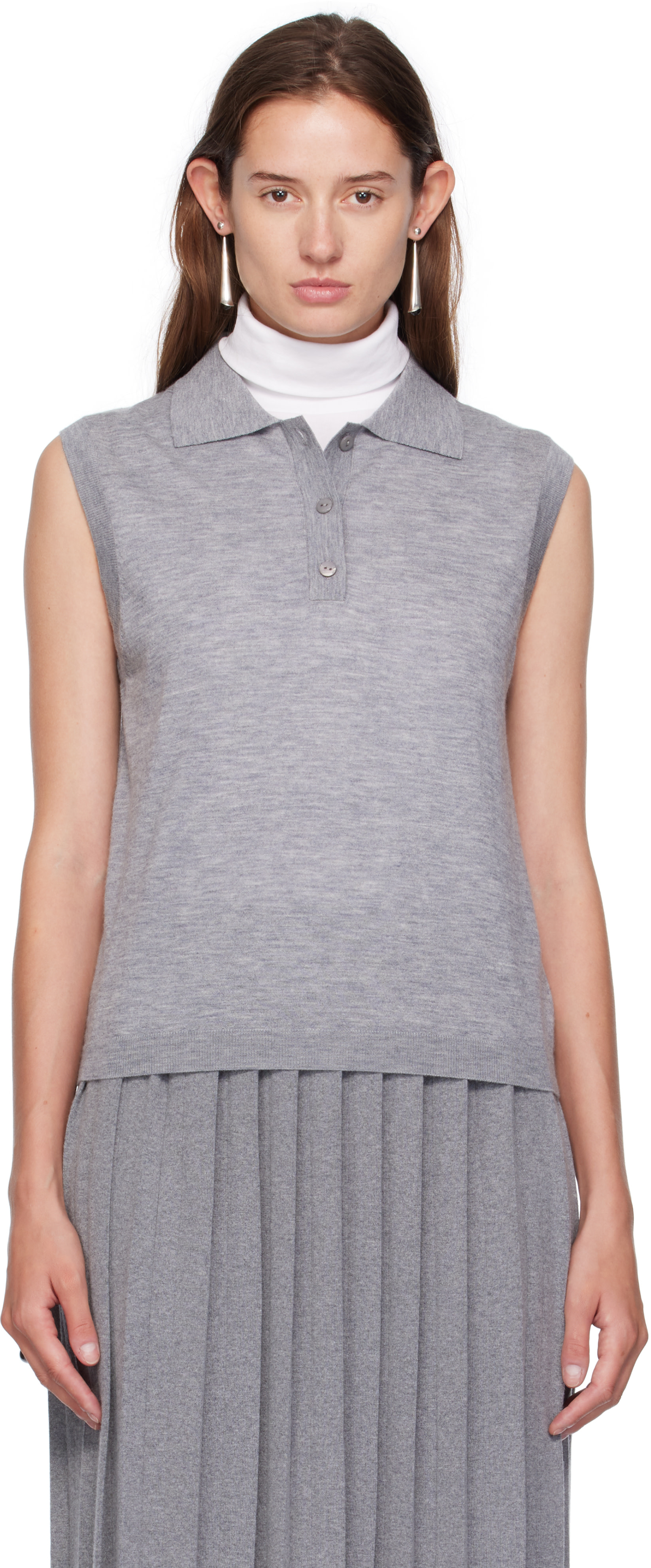 LISA YANG - Polo Lise gris
