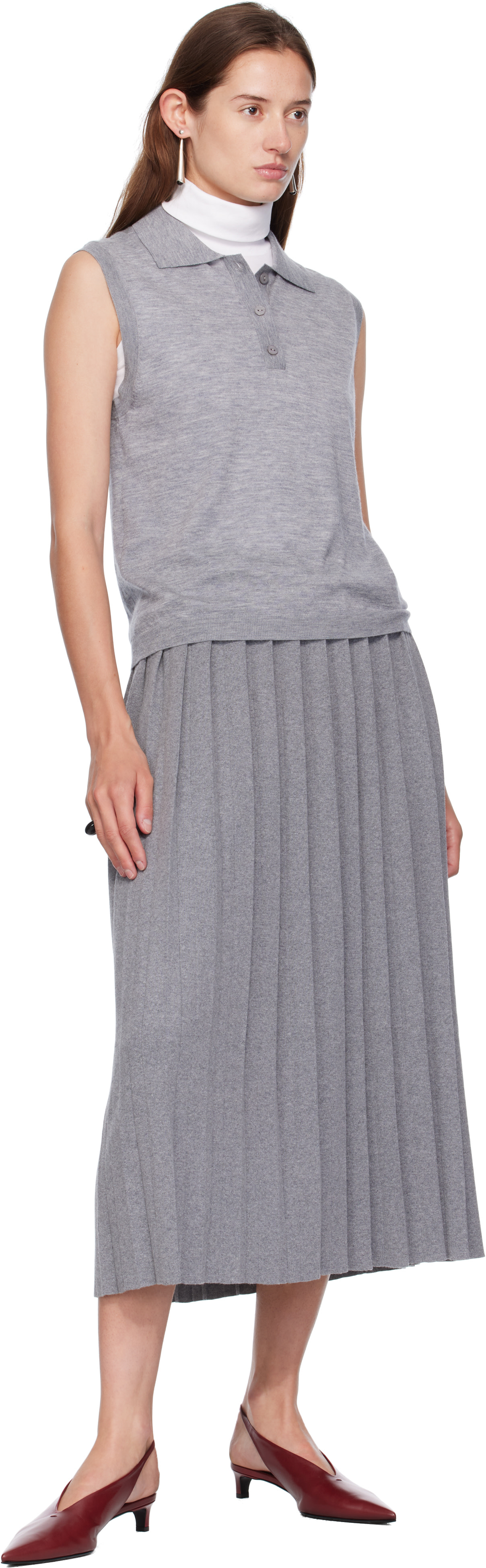 LISA YANG - Polo Lise gris