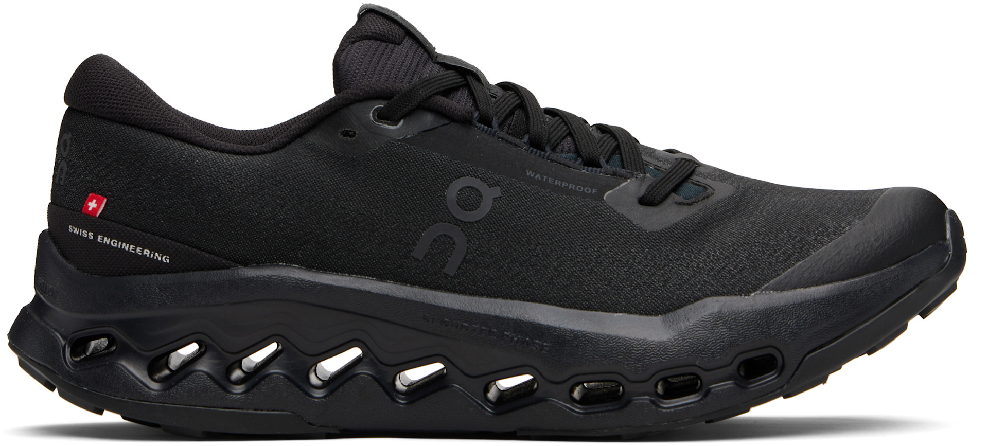 On - Baskets de randonnée imperméables Cloudsurfer 2 noires