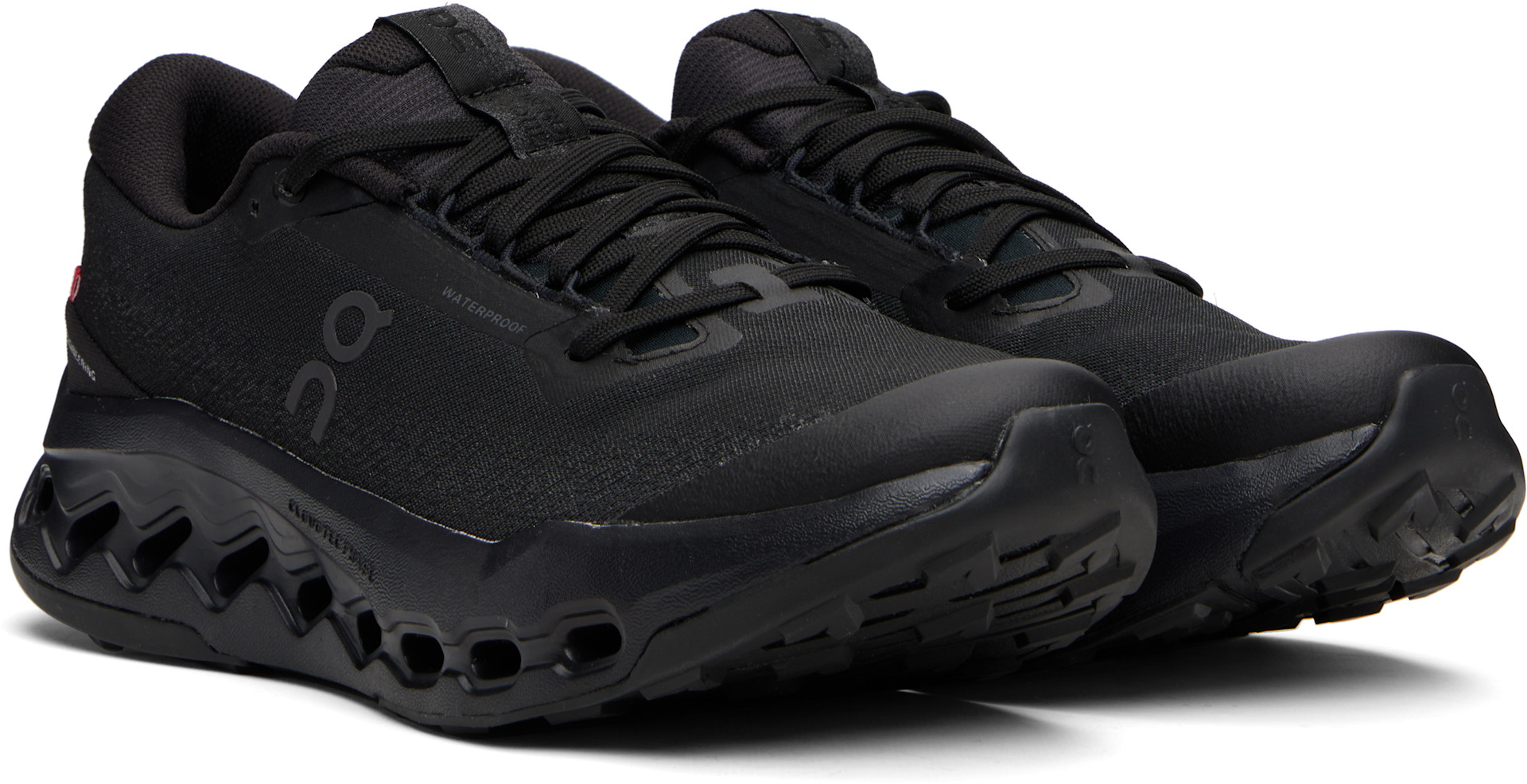 On - Baskets de randonnée imperméables Cloudsurfer 2 noires