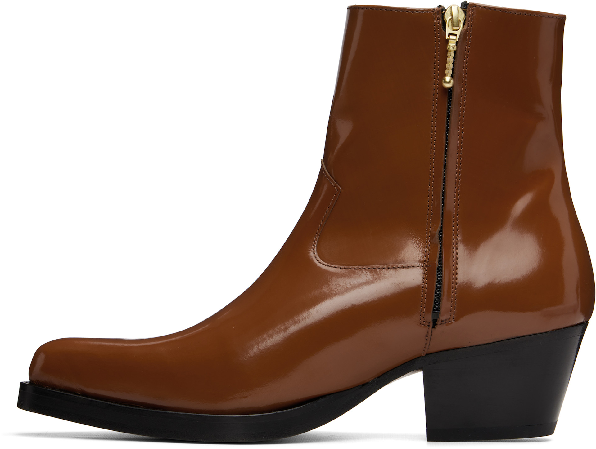 Ernest W. Baker - Tan Western Boots