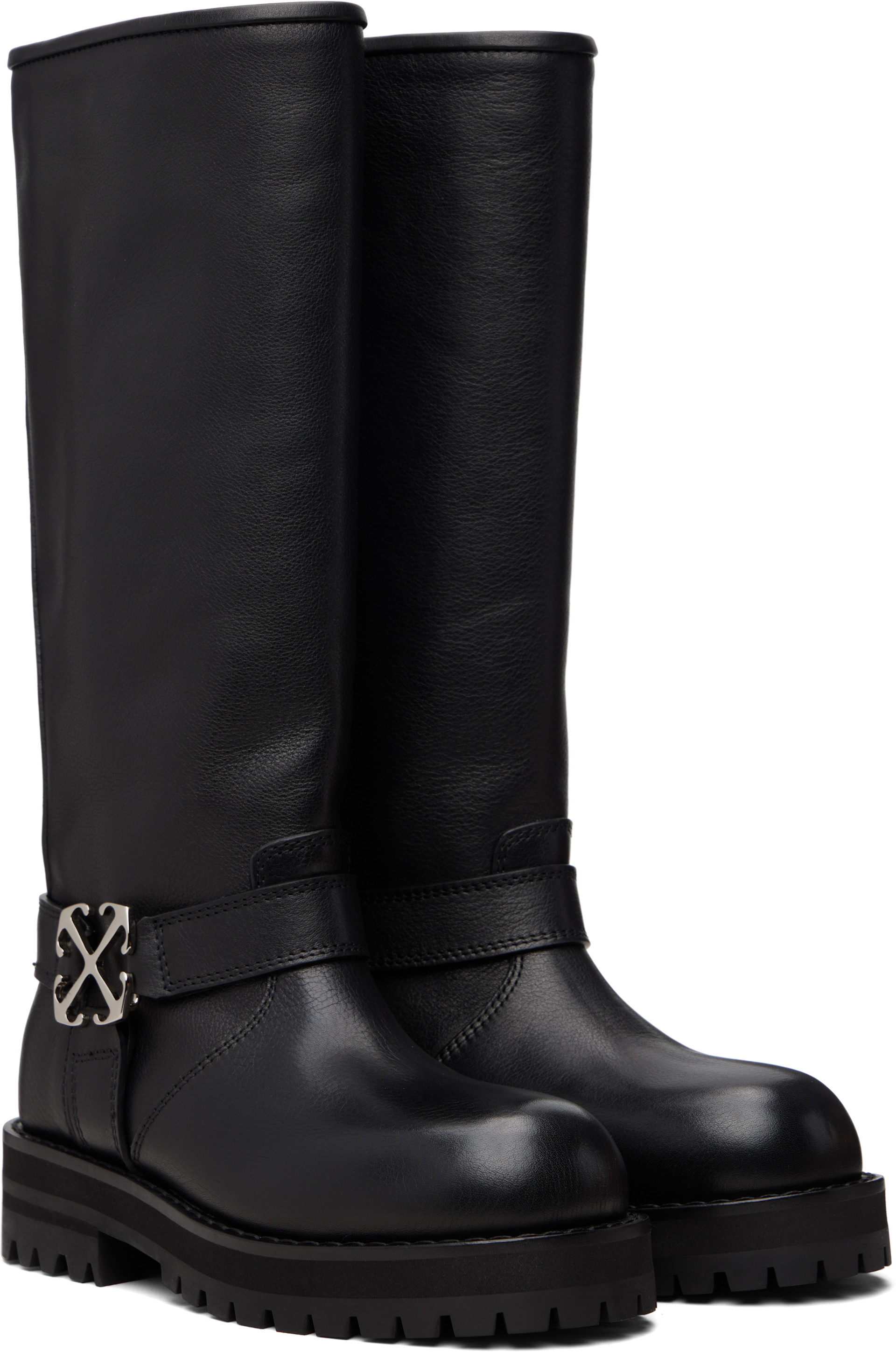 Off-White - Bottes hautes Off Track noires