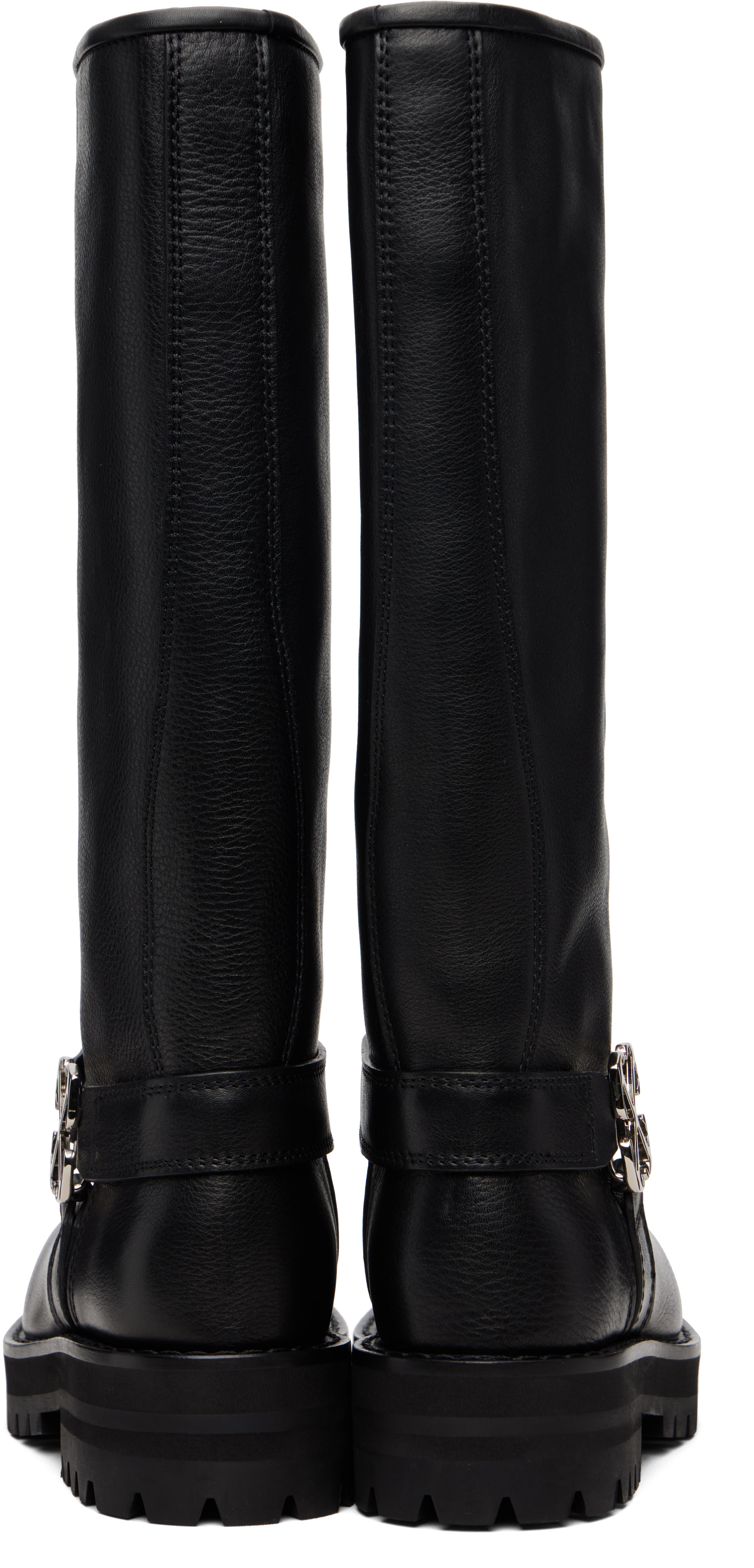 Off-White - Gray Off Track Tall Boots