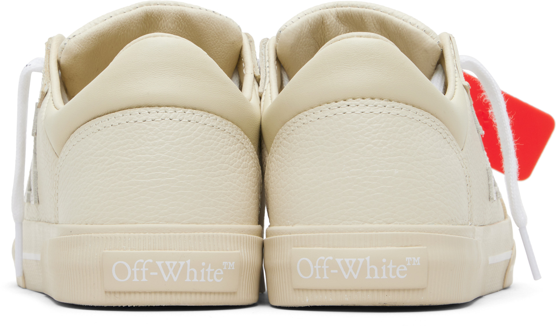 Off-White - Baskets basses vulcanisées beiges