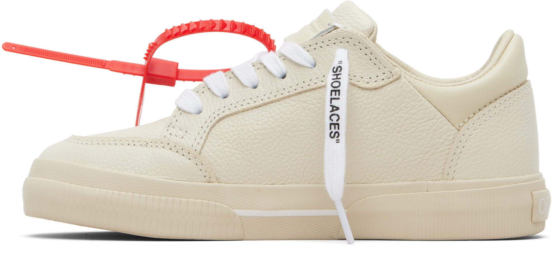 Off-White - Baskets basses vulcanisées beiges