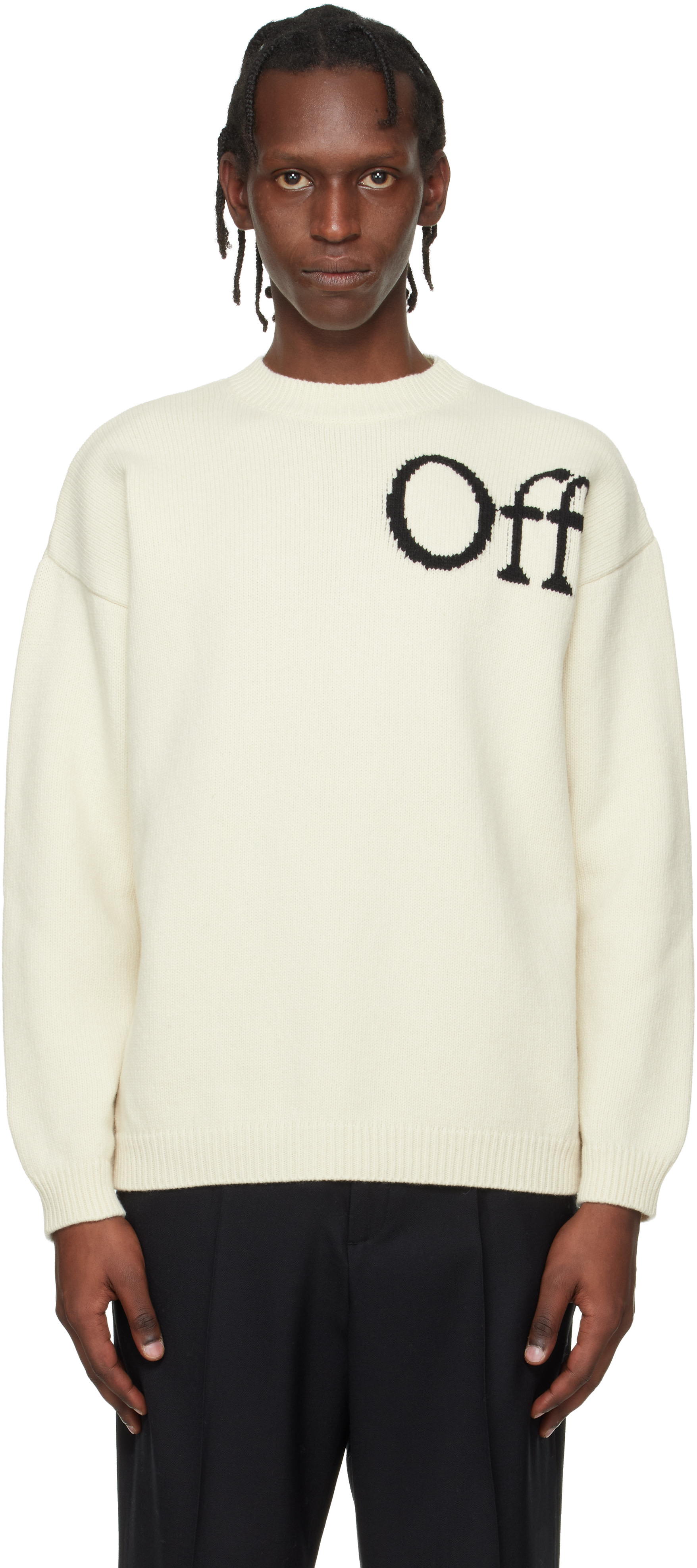 Off-White - オフホワイト Bookish Knit クルーネックセーター