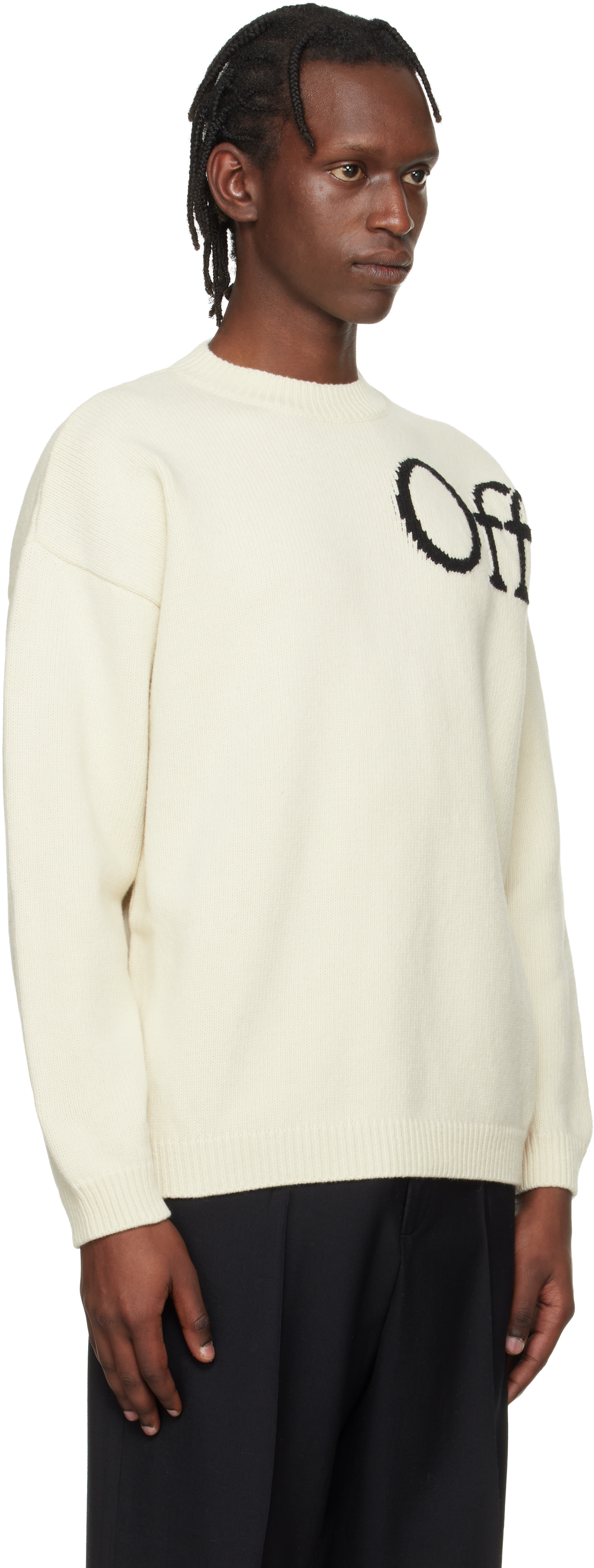 Off-White - オフホワイト Bookish Knit クルーネックセーター