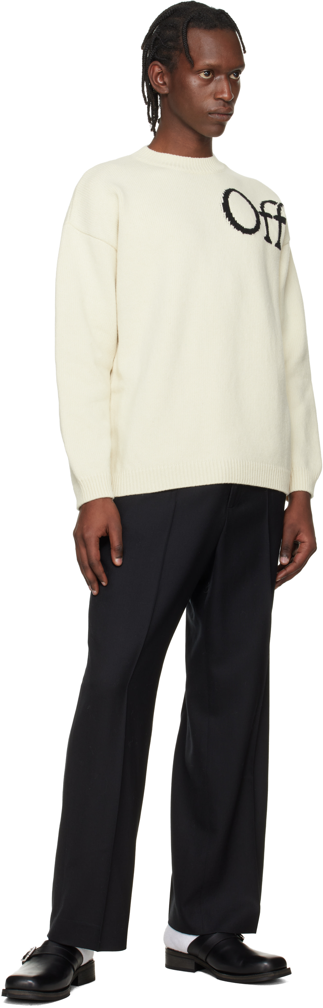 Off-White - オフホワイト Bookish Knit クルーネックセーター