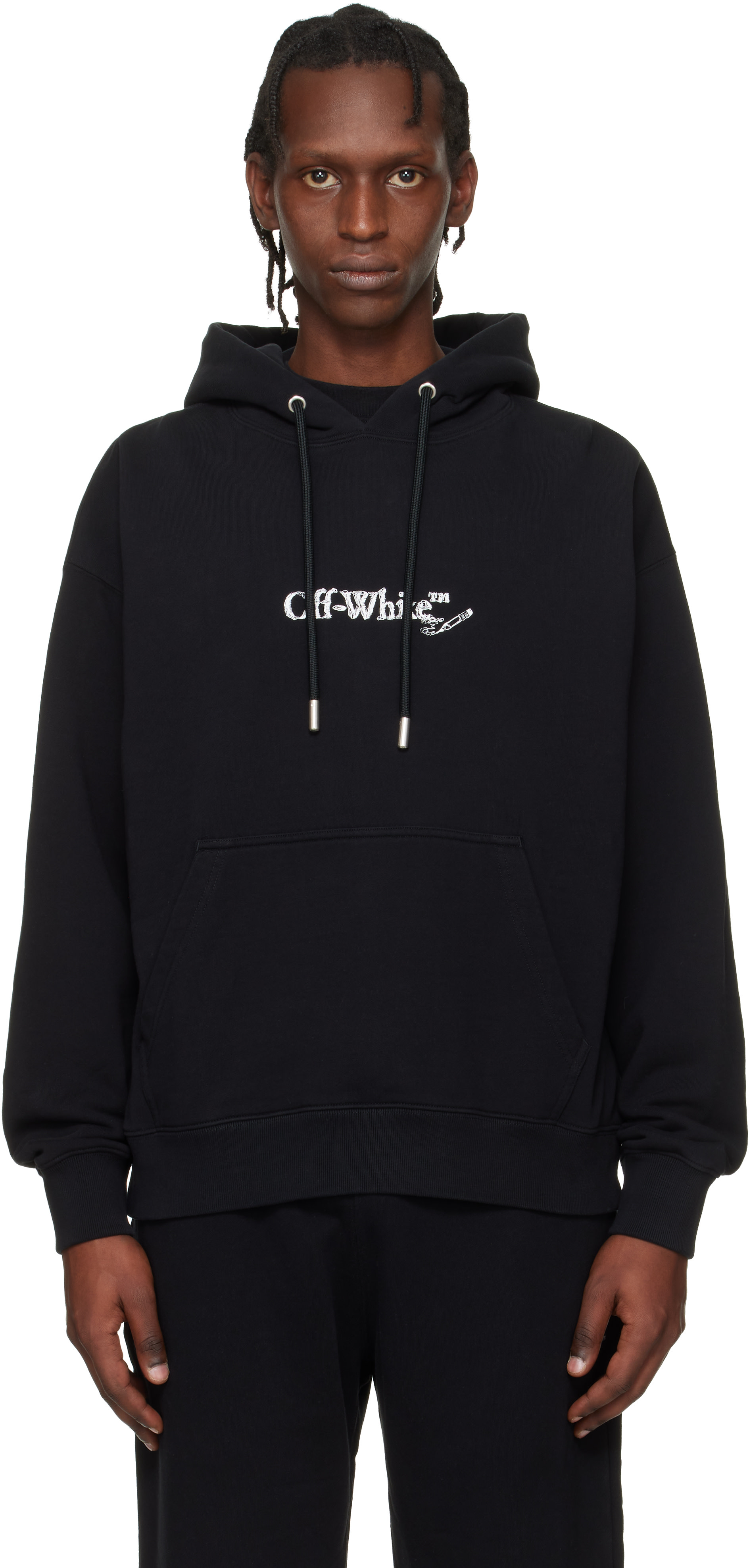 Off-White - ブラック Scribble Arrow Skate フーディ