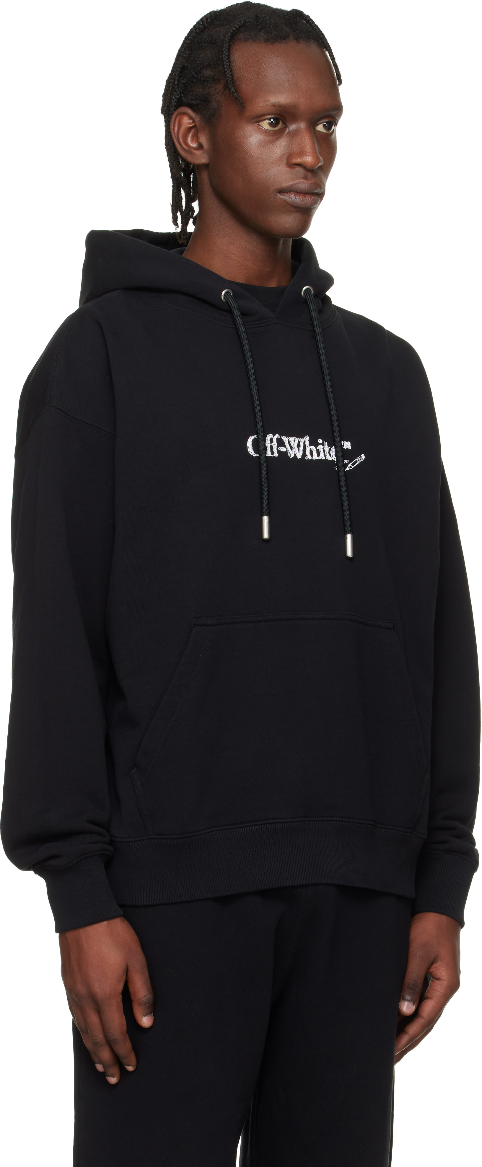 Off-White - ブラック Scribble Arrow Skate フーディ