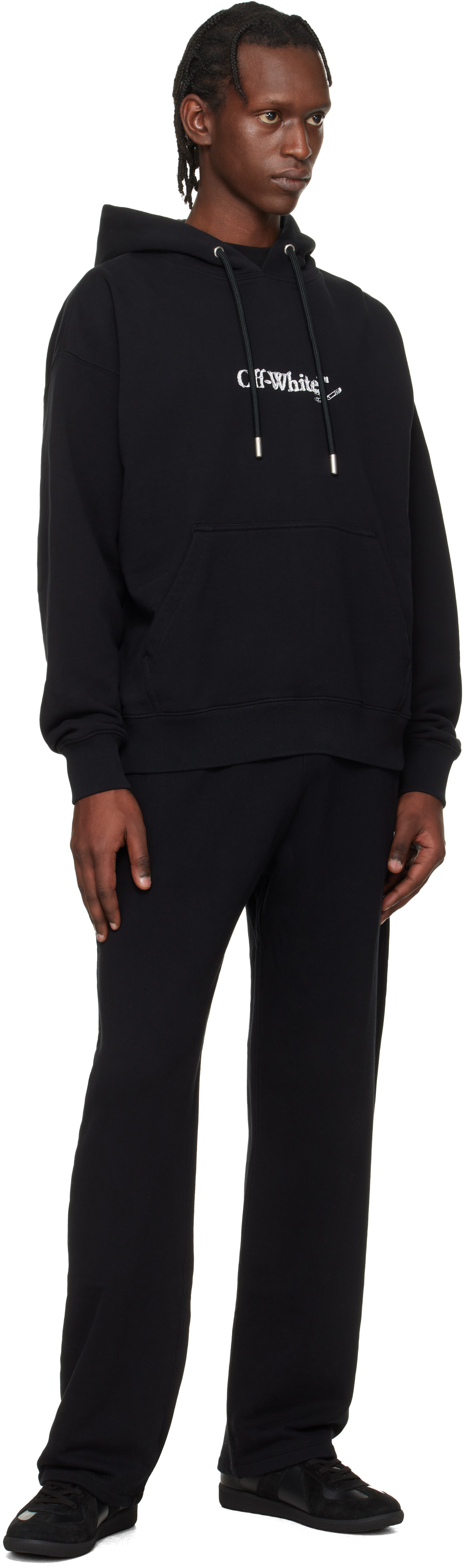 Off-White - ブラック Scribble Arrow Skate フーディ