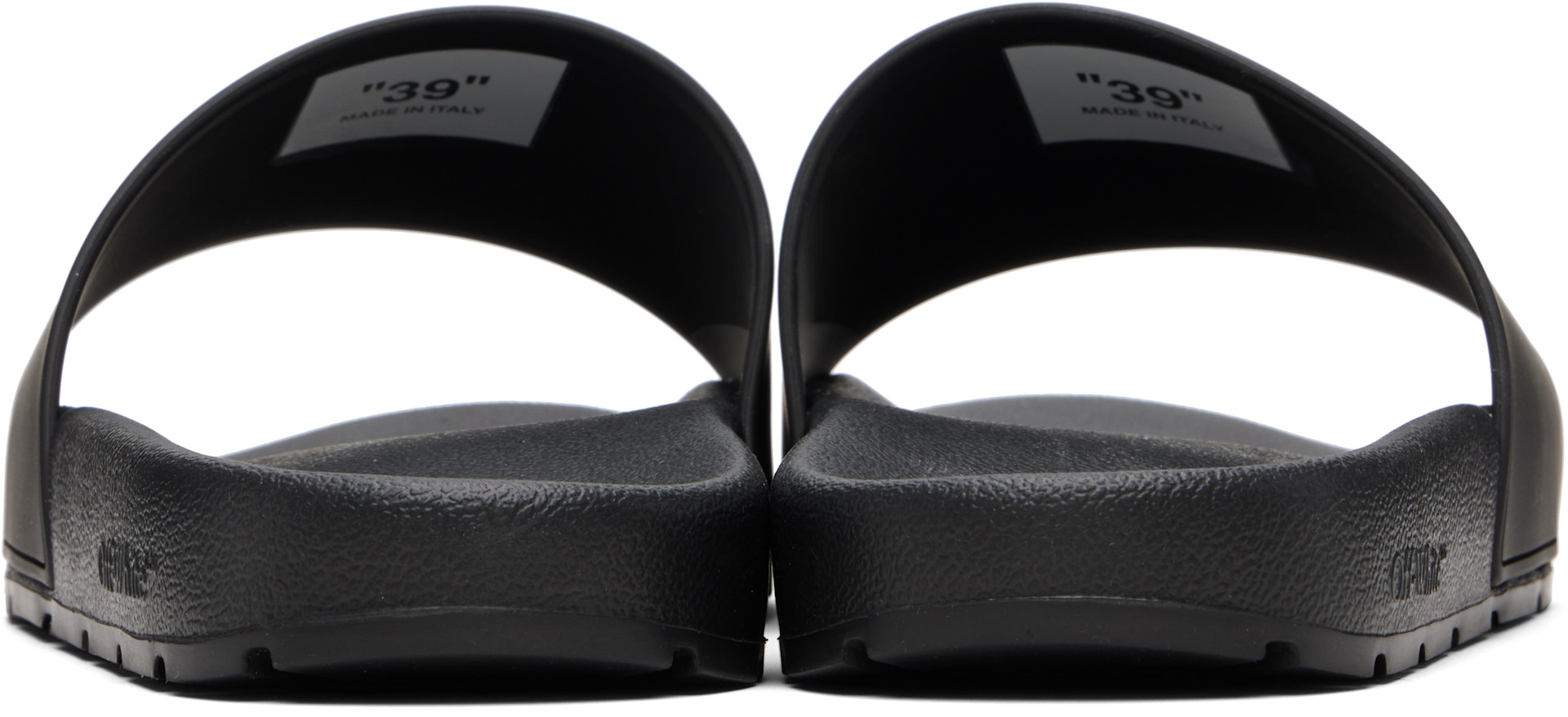 Off-White - Black Bookish Slides