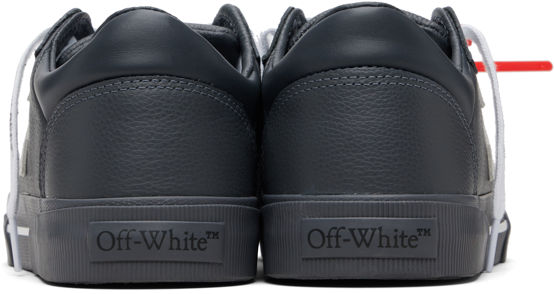 Off-White - Baskets basses vulcanisées grises