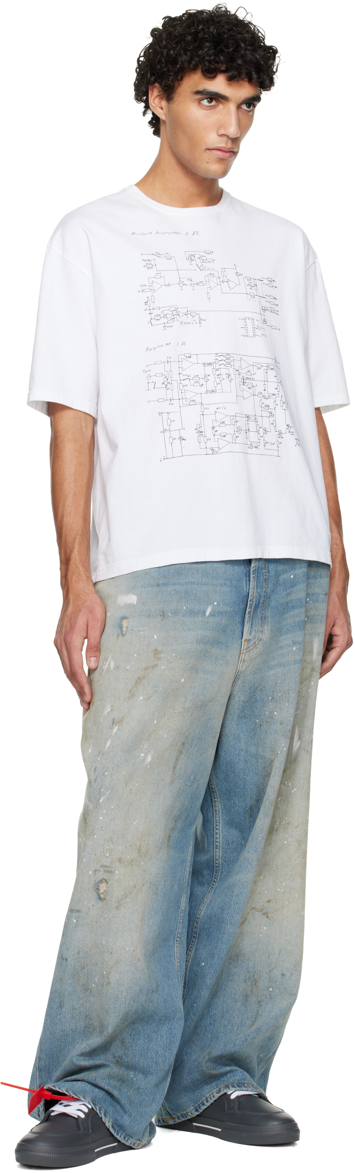 Off-White - Gray Vulcanized Low Sneakers